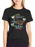 Wild One Heart Tee - Cute Animal Graphic T-Shirt