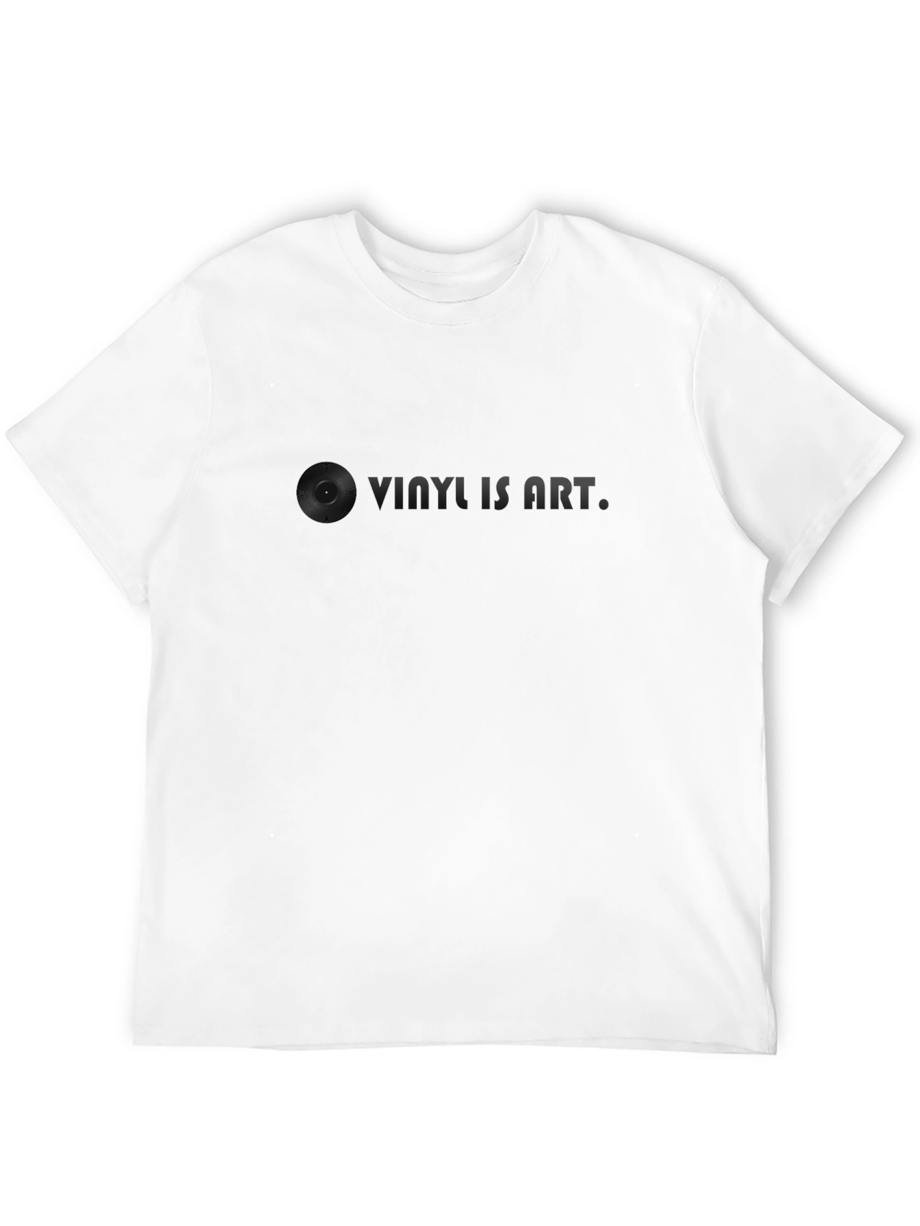 Vinyl is Art Graphic Tee - Soft Black Cotton