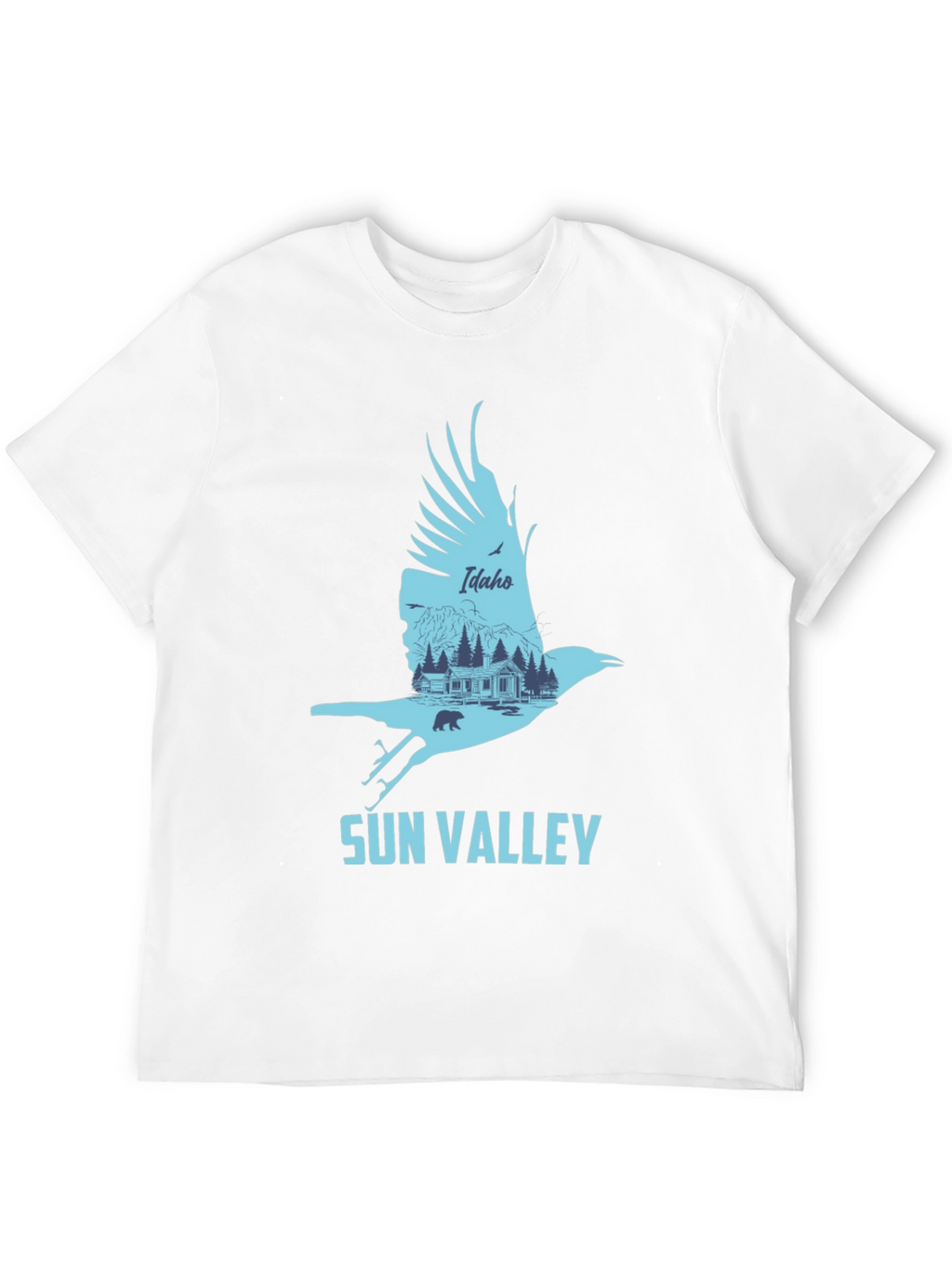 Sun Valley Idaho Graphic Tee - Mens Black T-Shirt