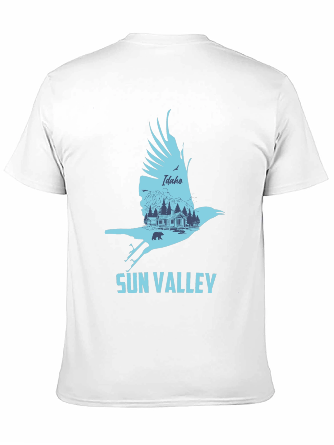 Sun Valley Idaho Graphic Tee - Mens Black T-Shirt