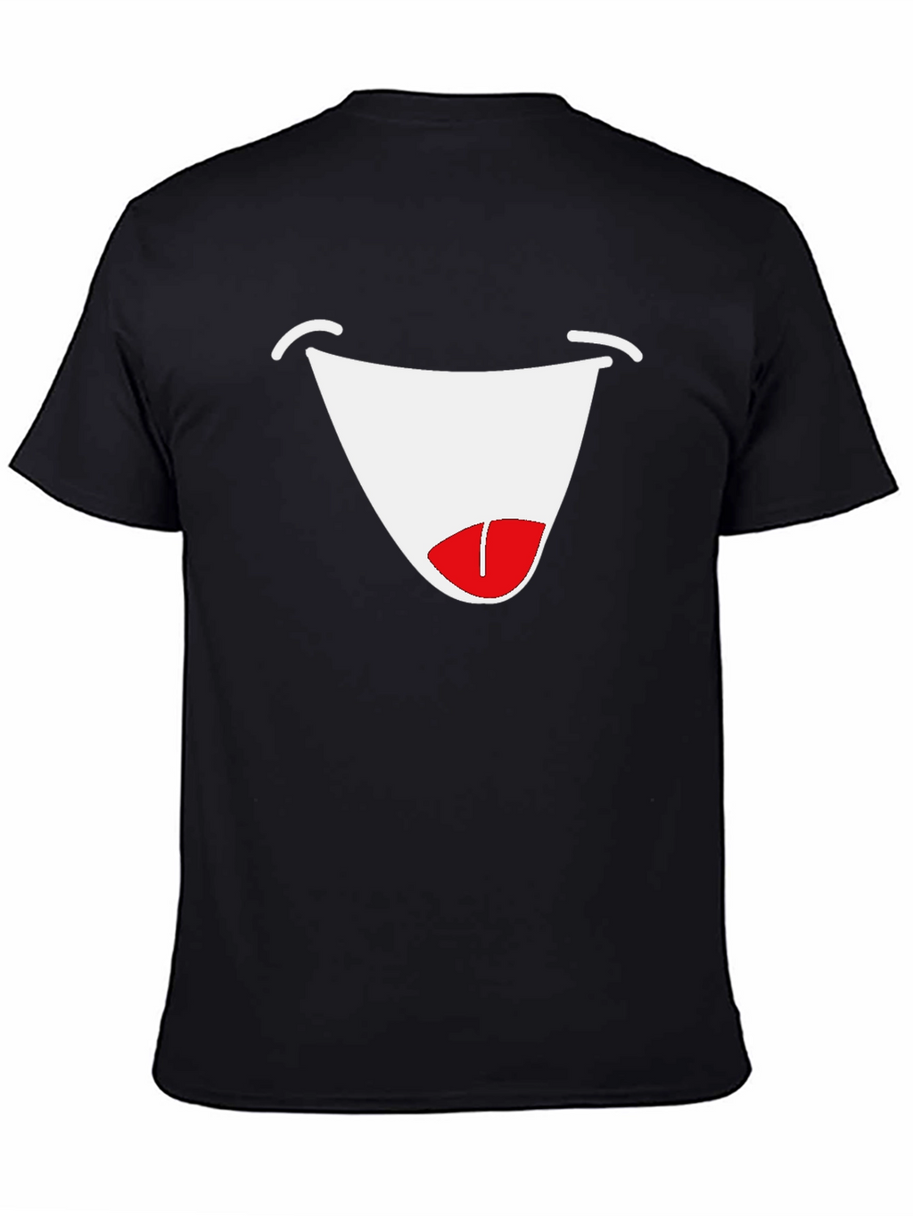 Funny Face Graphic Tee - Black Cotton T-Shirt