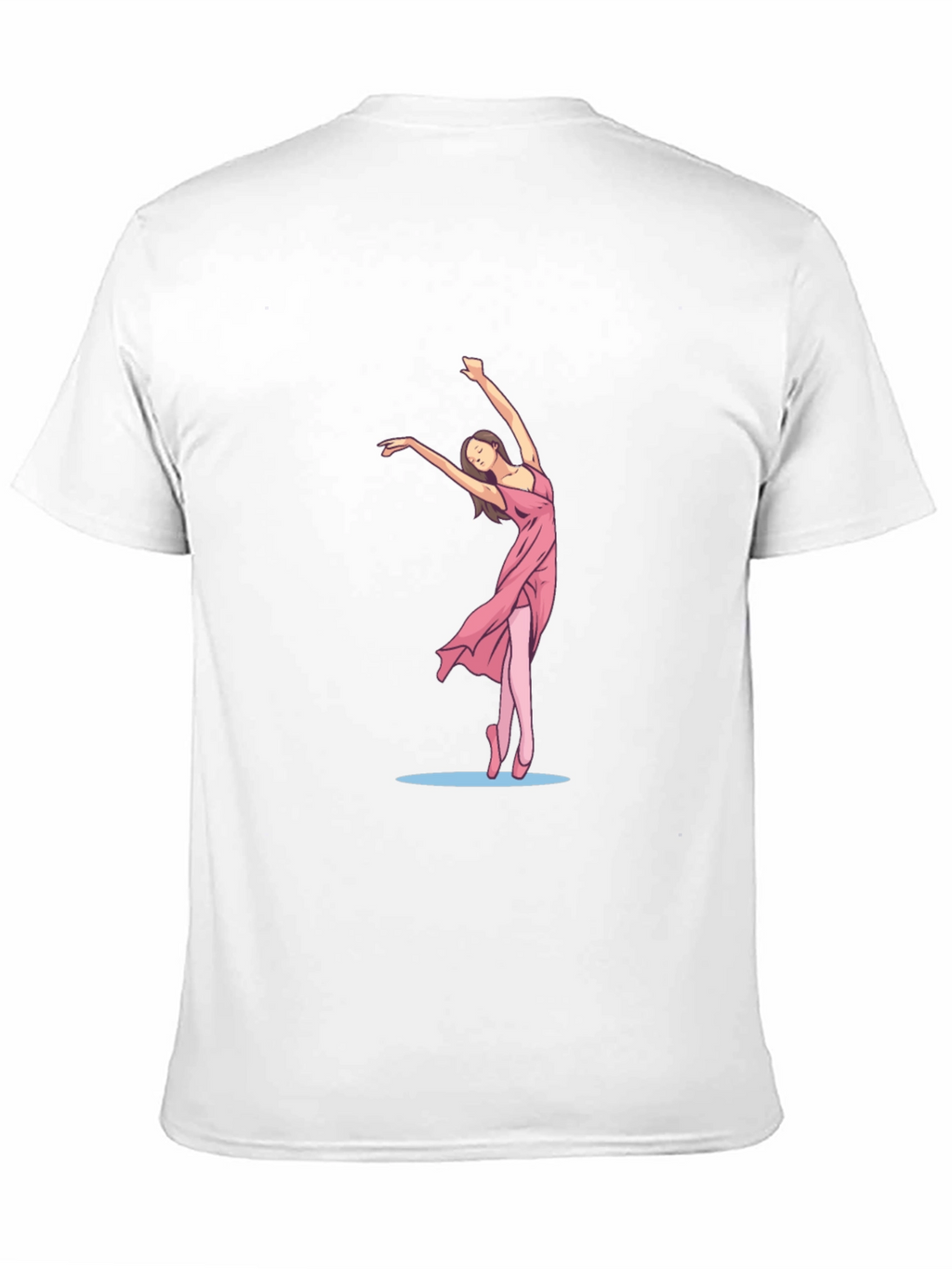 Black Tee with Ballerina Graphic