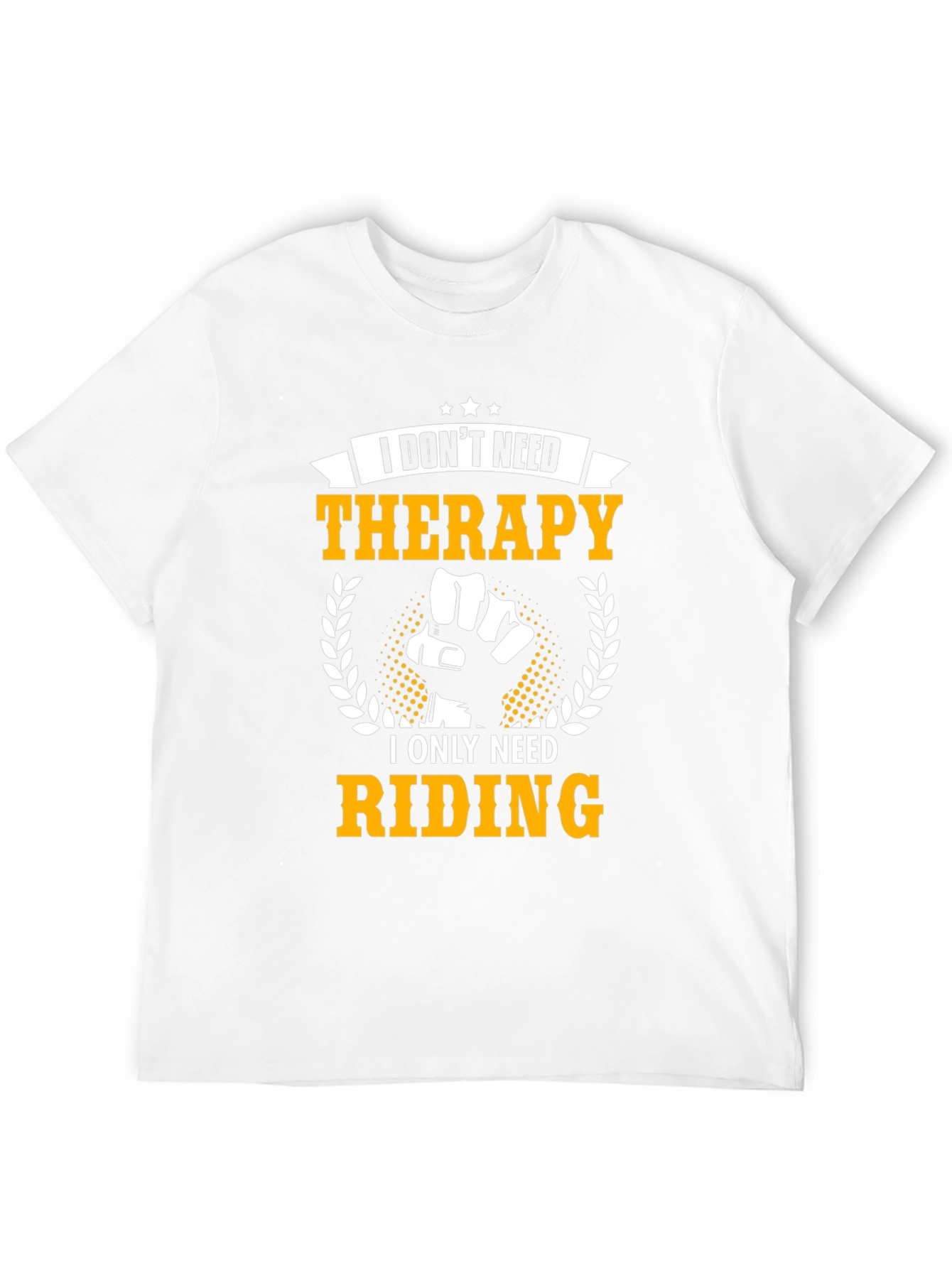 Riding Therapy T-Shirt: Black Cotton Graphic Tee