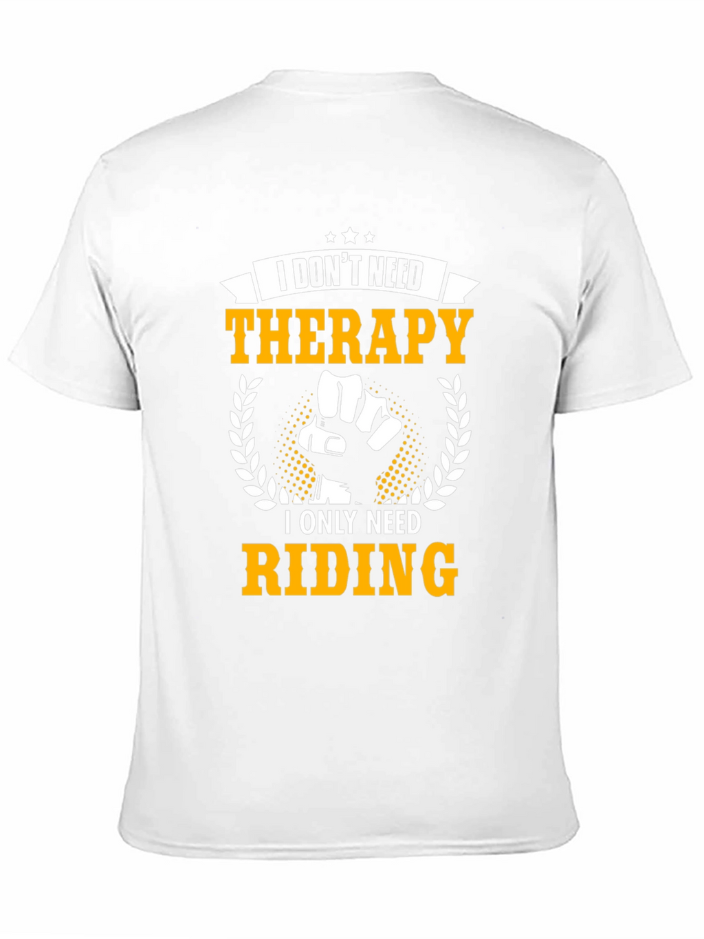 Riding Therapy T-Shirt: Black Cotton Graphic Tee