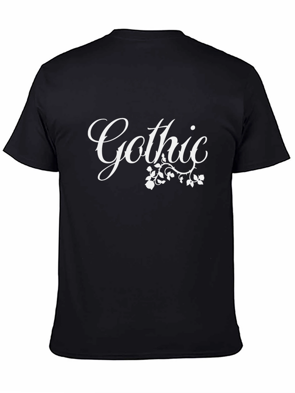 Gothic Floral Graphic T-Shirt - Dark Aesthetic Tee