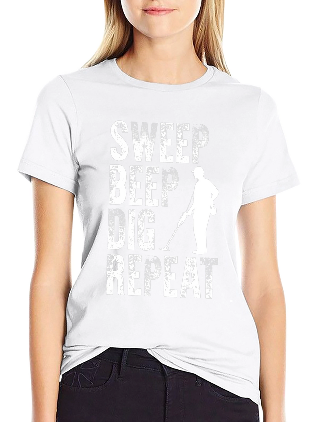 Metal Detecting T-Shirt - Sweep Beep Dig Repeat