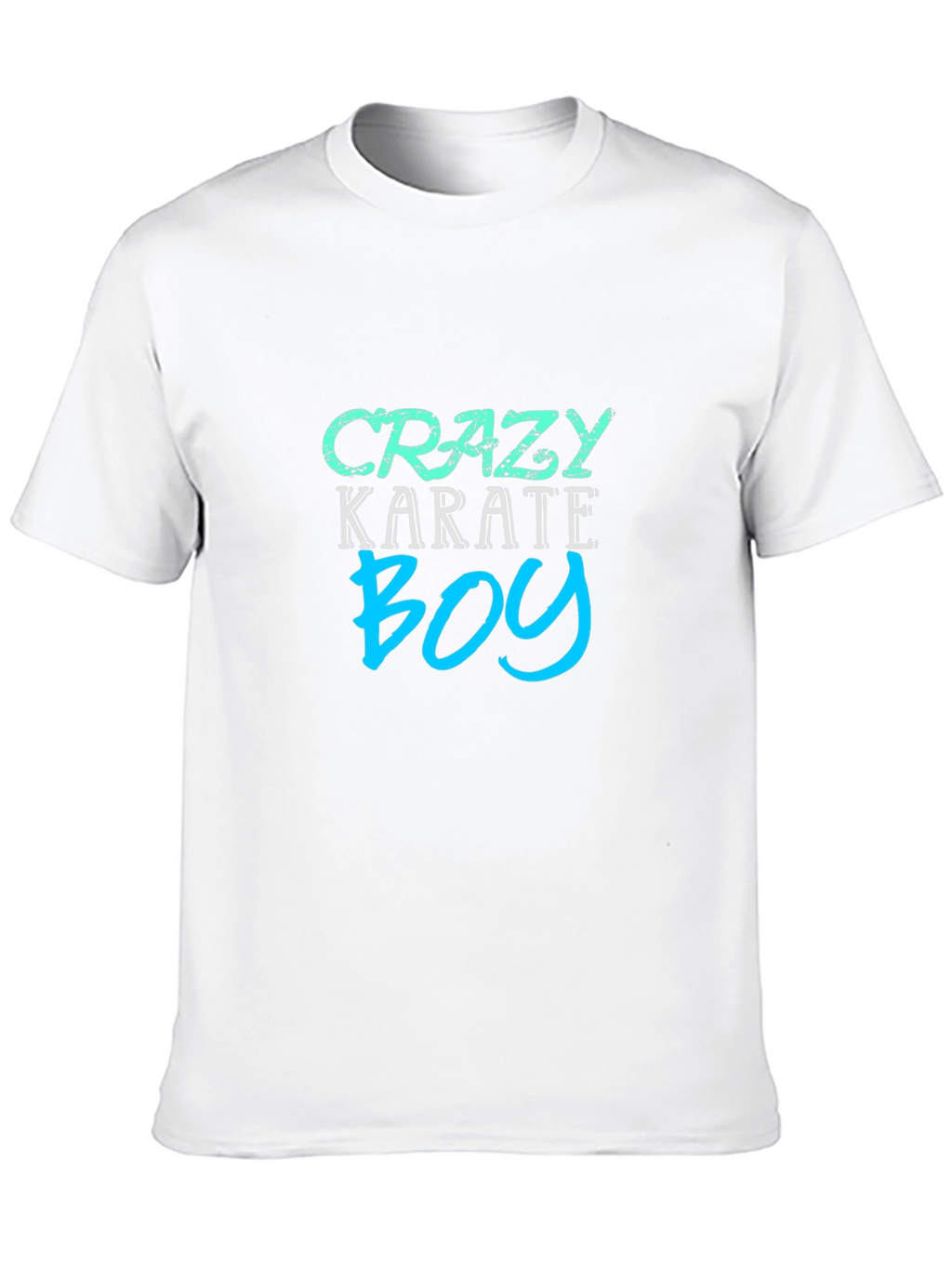 Crazy Karate Boy Black T-Shirt
