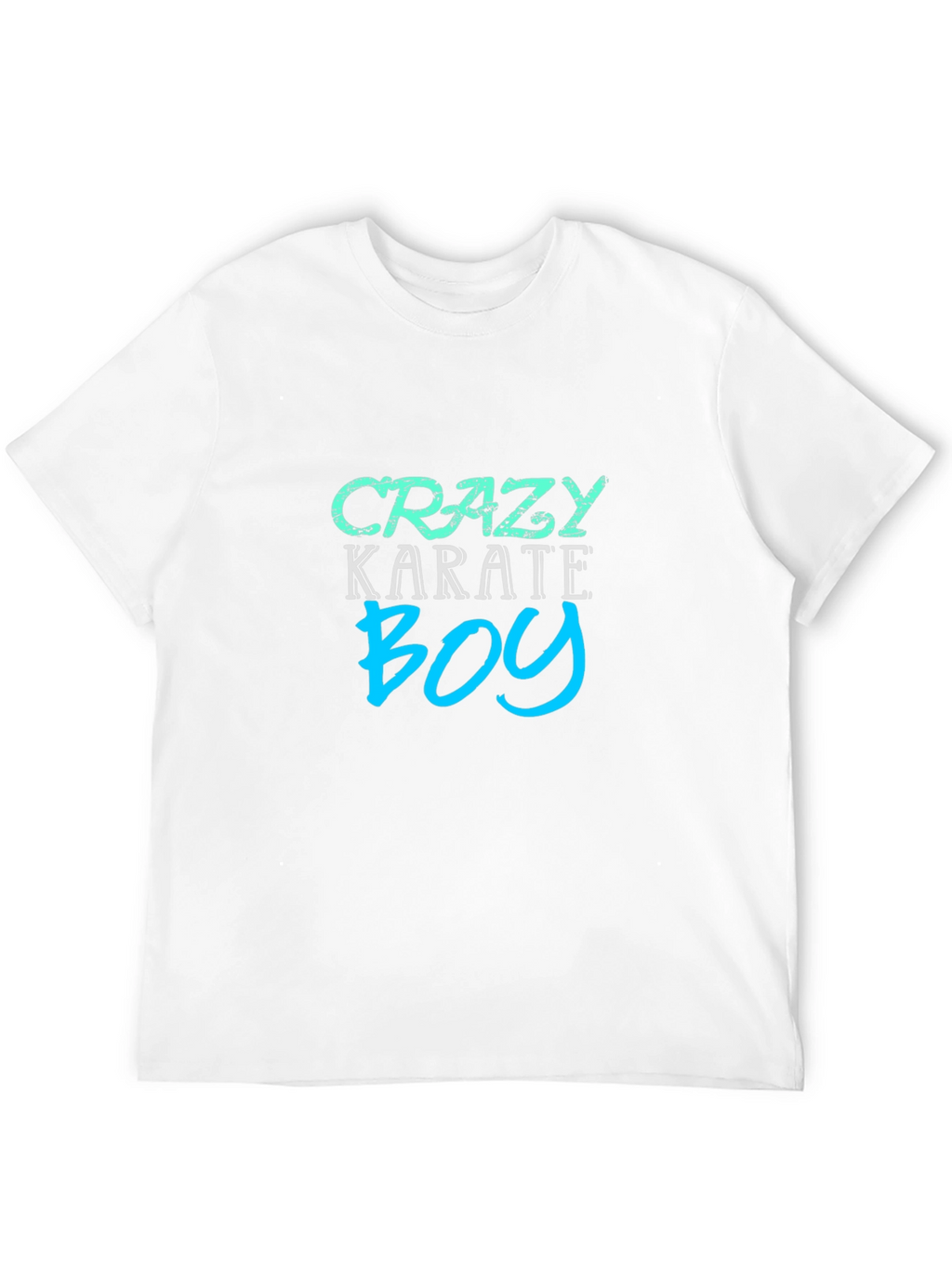Crazy Karate Boy Black T-Shirt