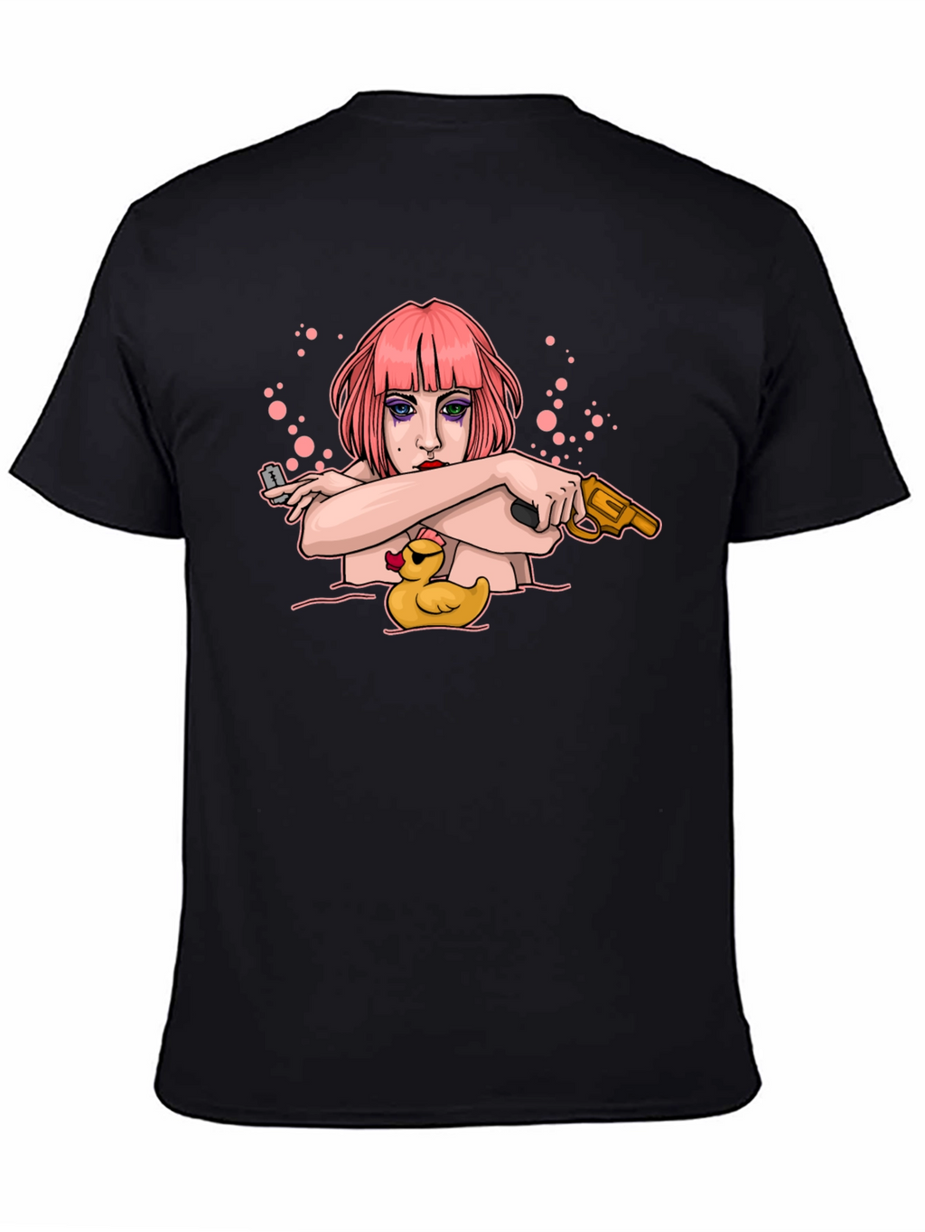 Edgy Cartoon Graphic T-Shirt