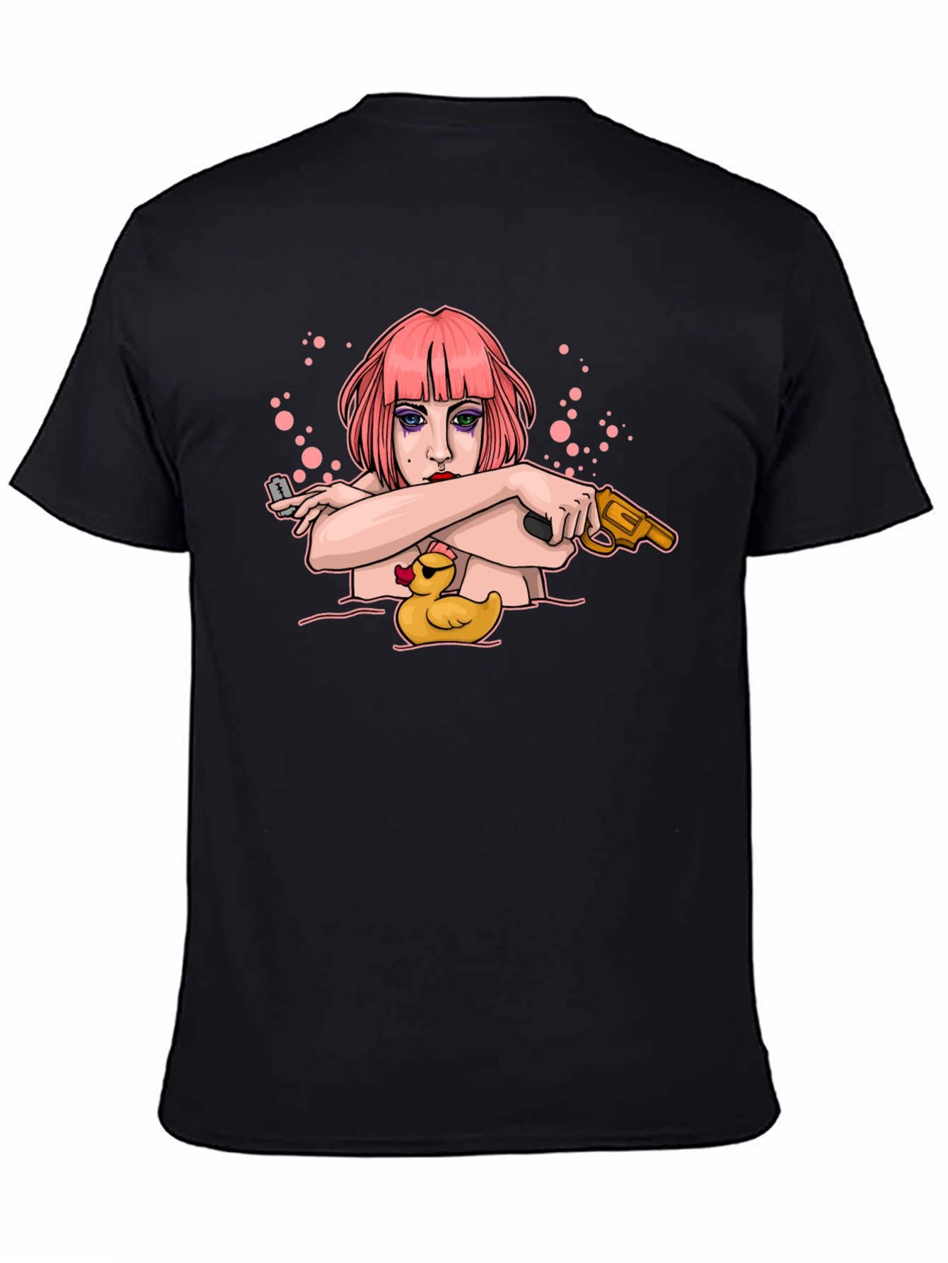 Edgy Cartoon Graphic T-Shirt