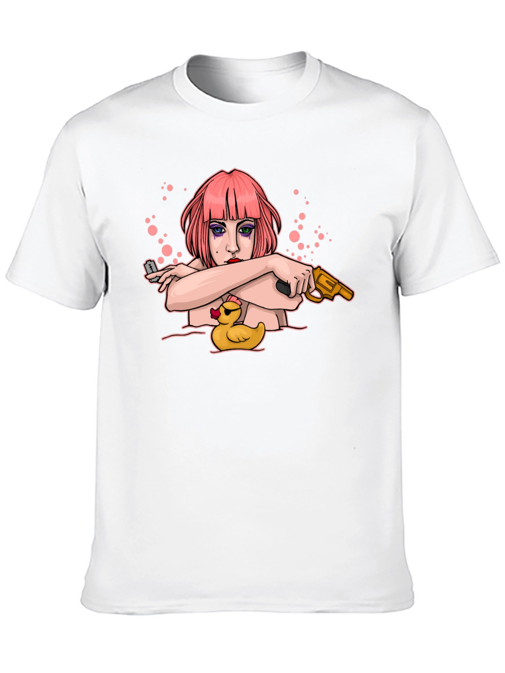 Edgy Cartoon Graphic T-Shirt