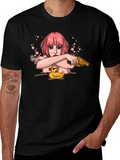 Edgy Cartoon Graphic T-Shirt