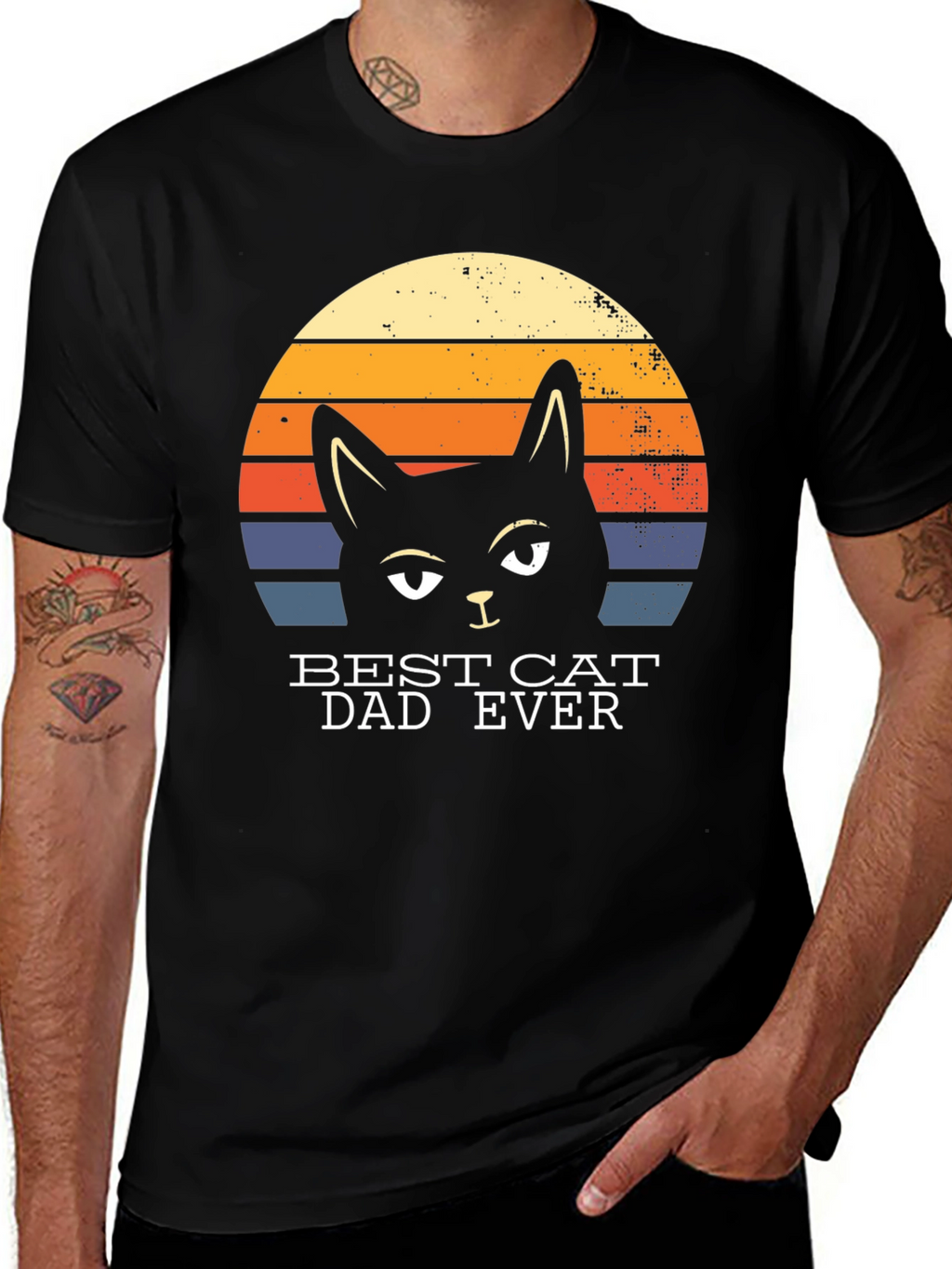 Best Cat Dad Ever Graphic Tee