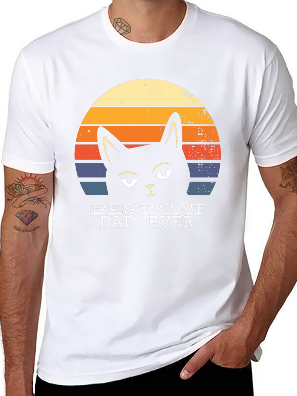 Best Cat Dad Ever Graphic Tee