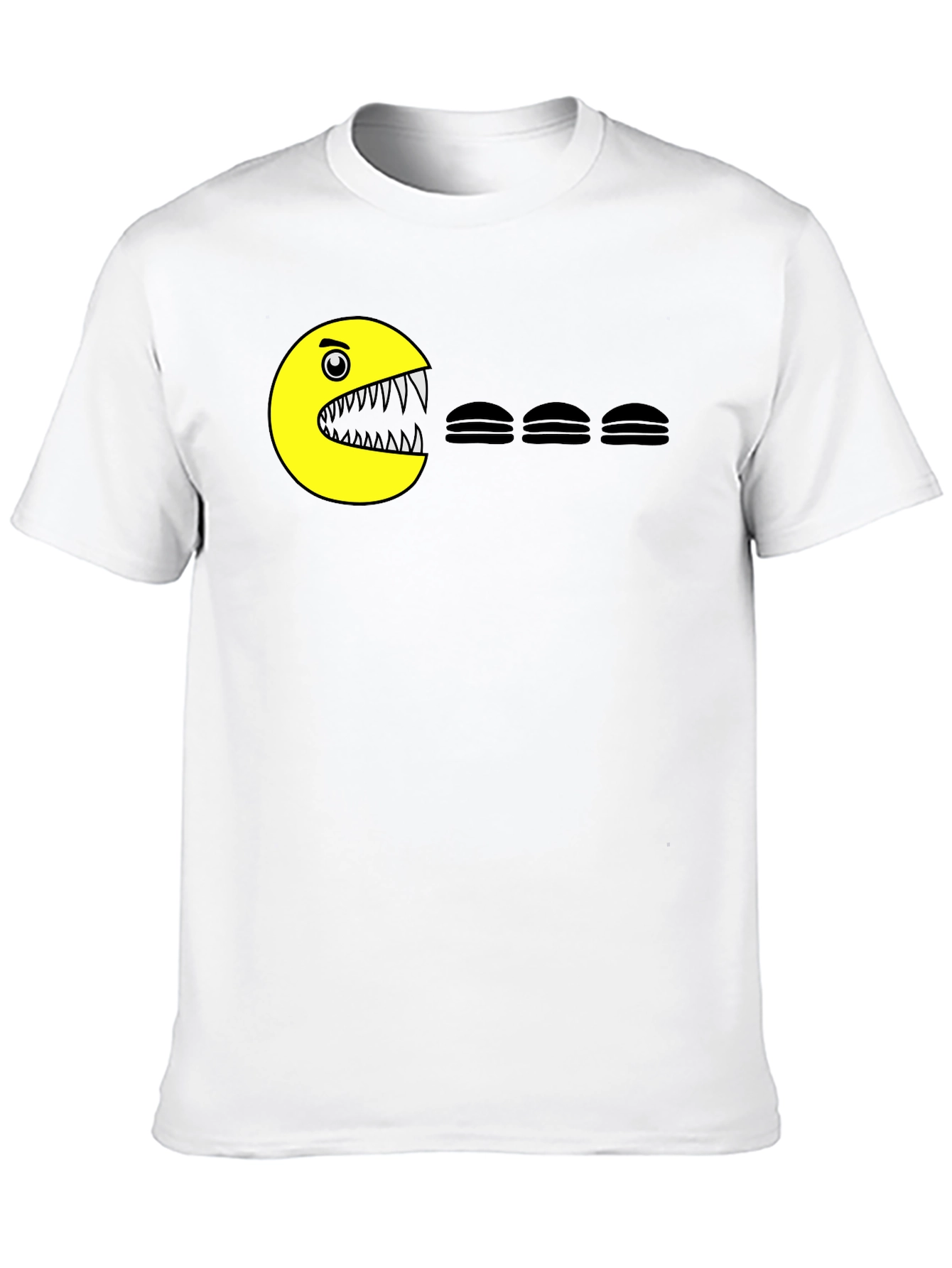 Pac-Man Burger Black T-Shirt