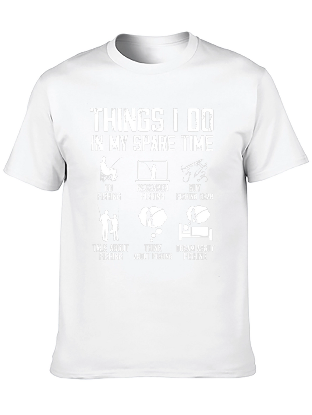 Funny Fishing T-Shirt: Spare Time Fishing Activities