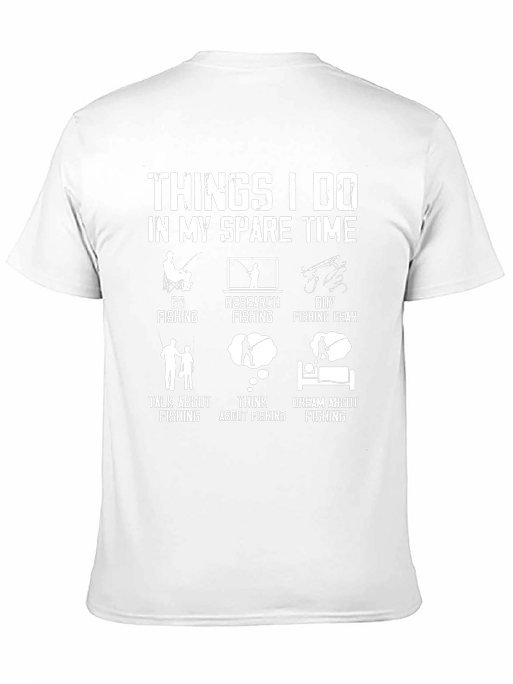 Funny Fishing T-Shirt: Spare Time Fishing Activities