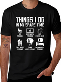 Funny Fishing T-Shirt: Spare Time Fishing Activities