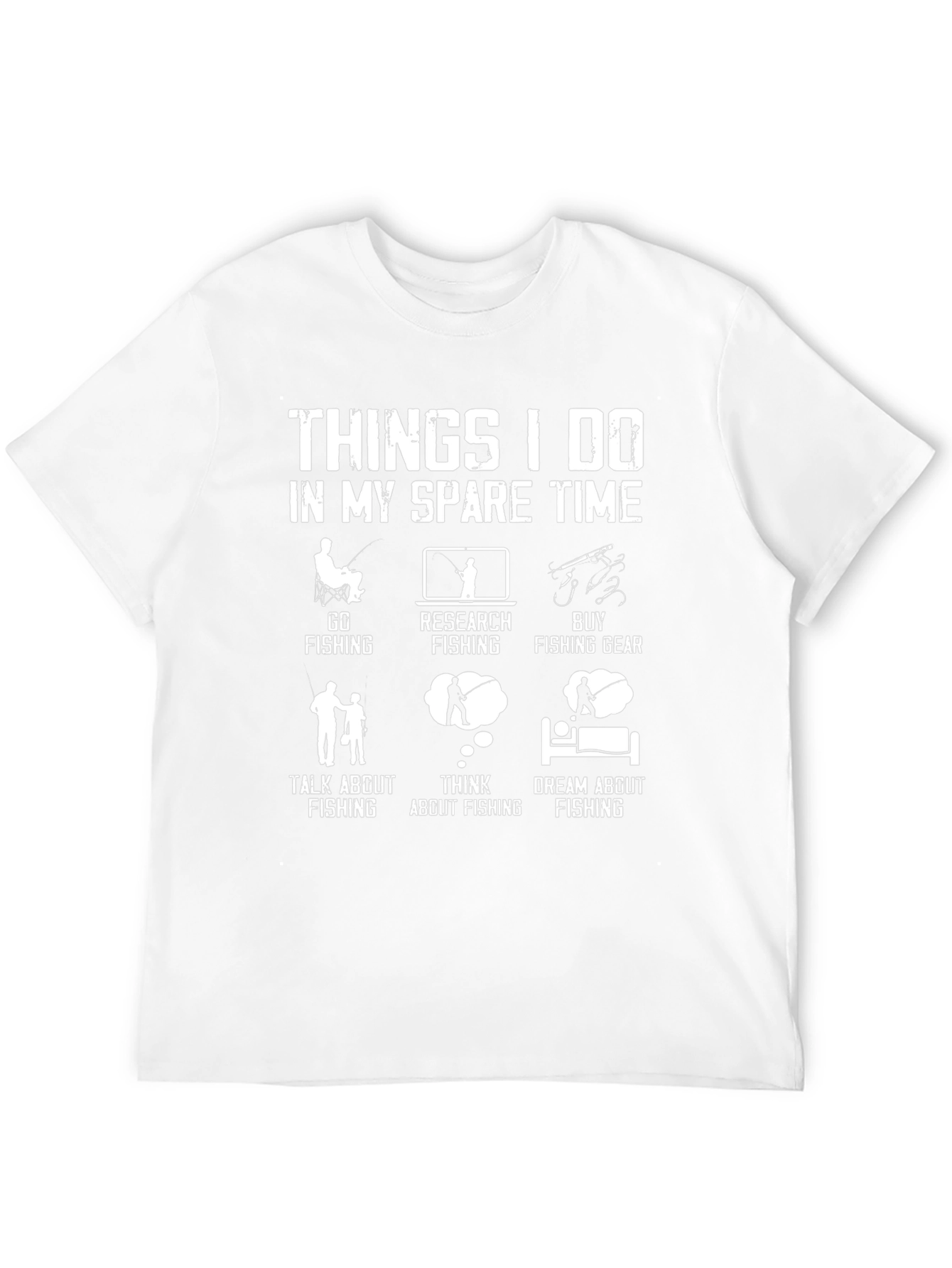 Funny Fishing T-Shirt: Spare Time Fishing Activities