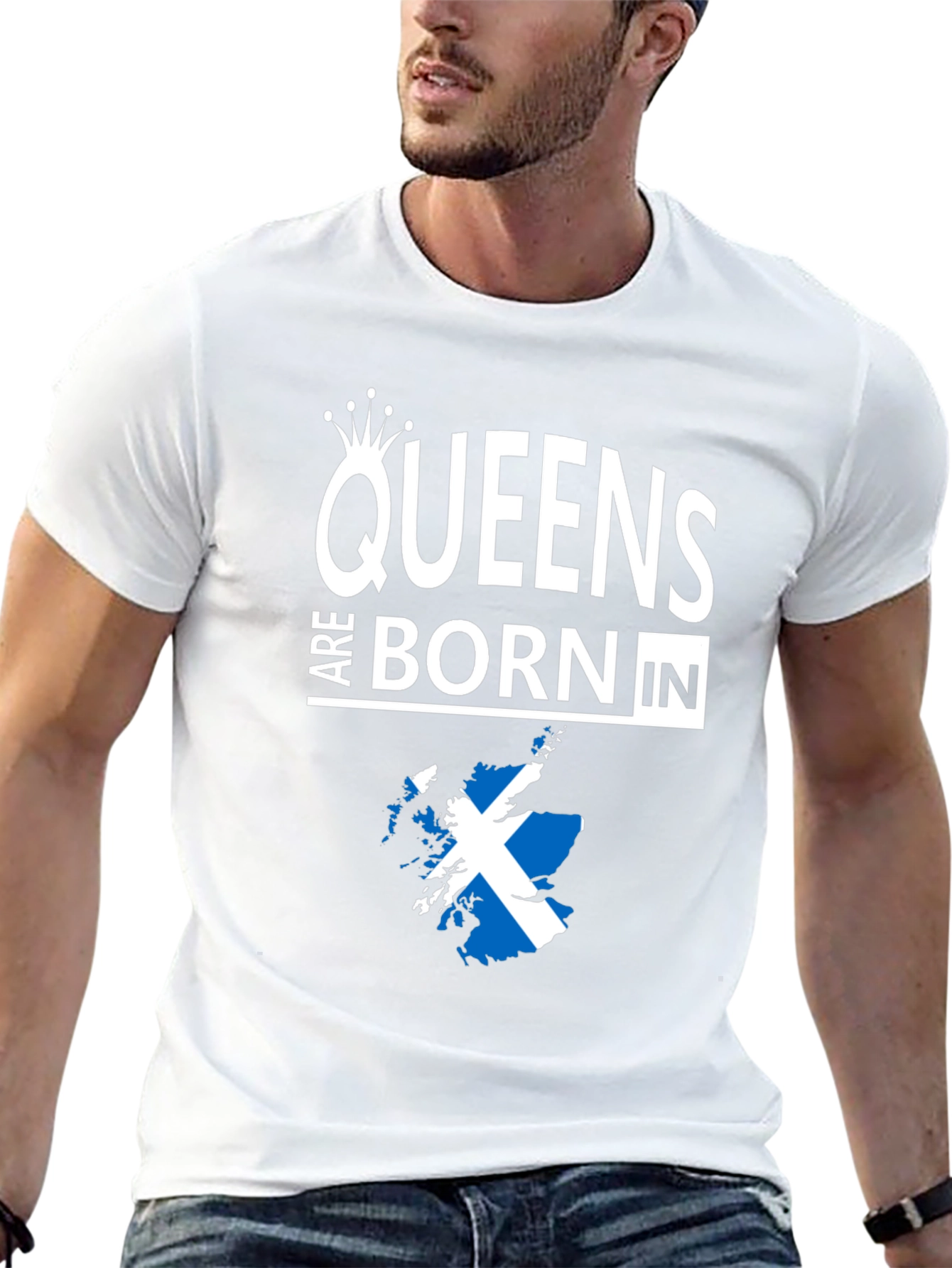 Queens Are Born In Scotland T-Shirt