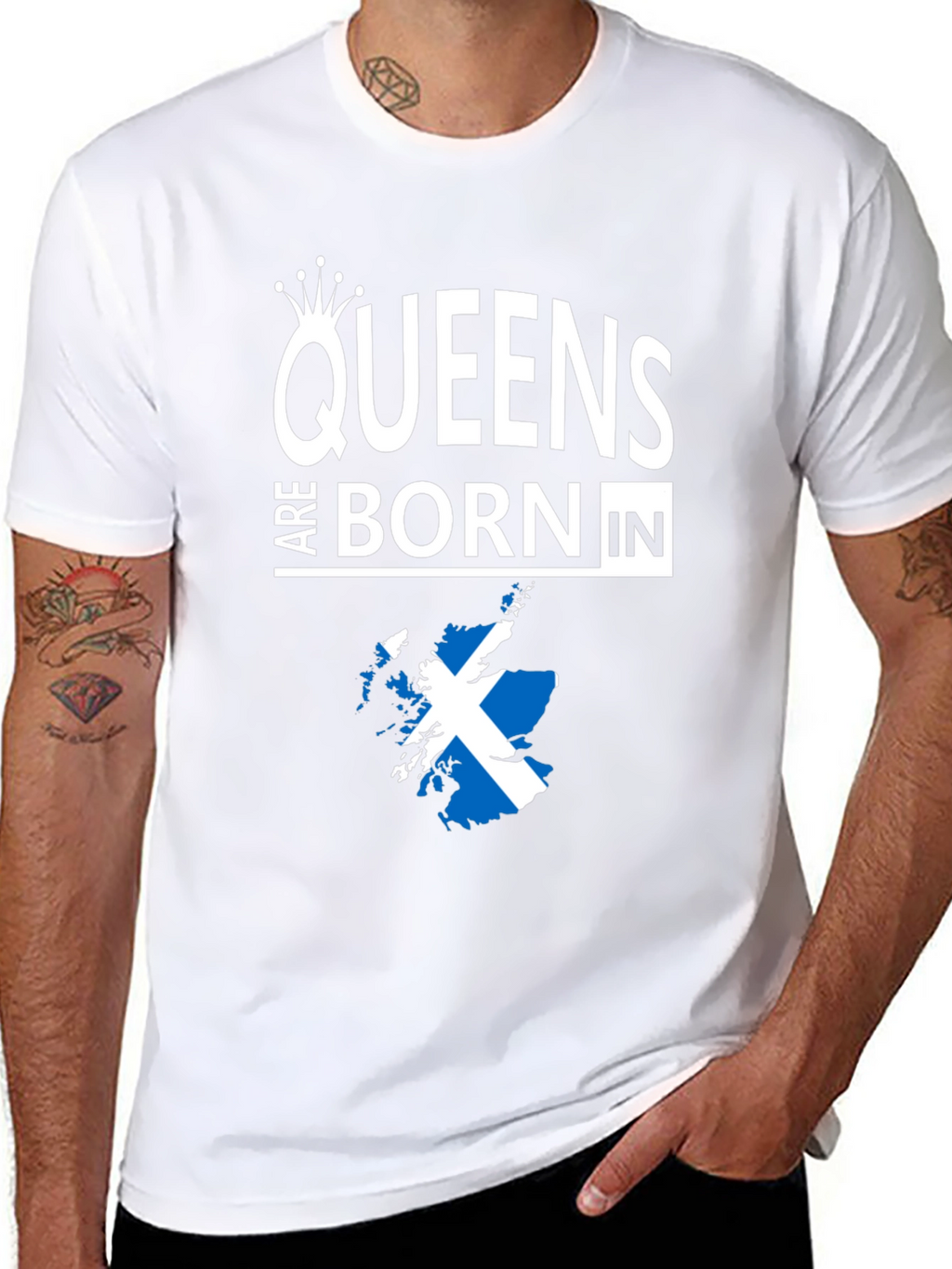 Queens Are Born In Scotland T-Shirt