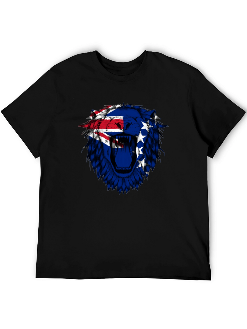 Cook Islands Lion Graphic Tee - Black