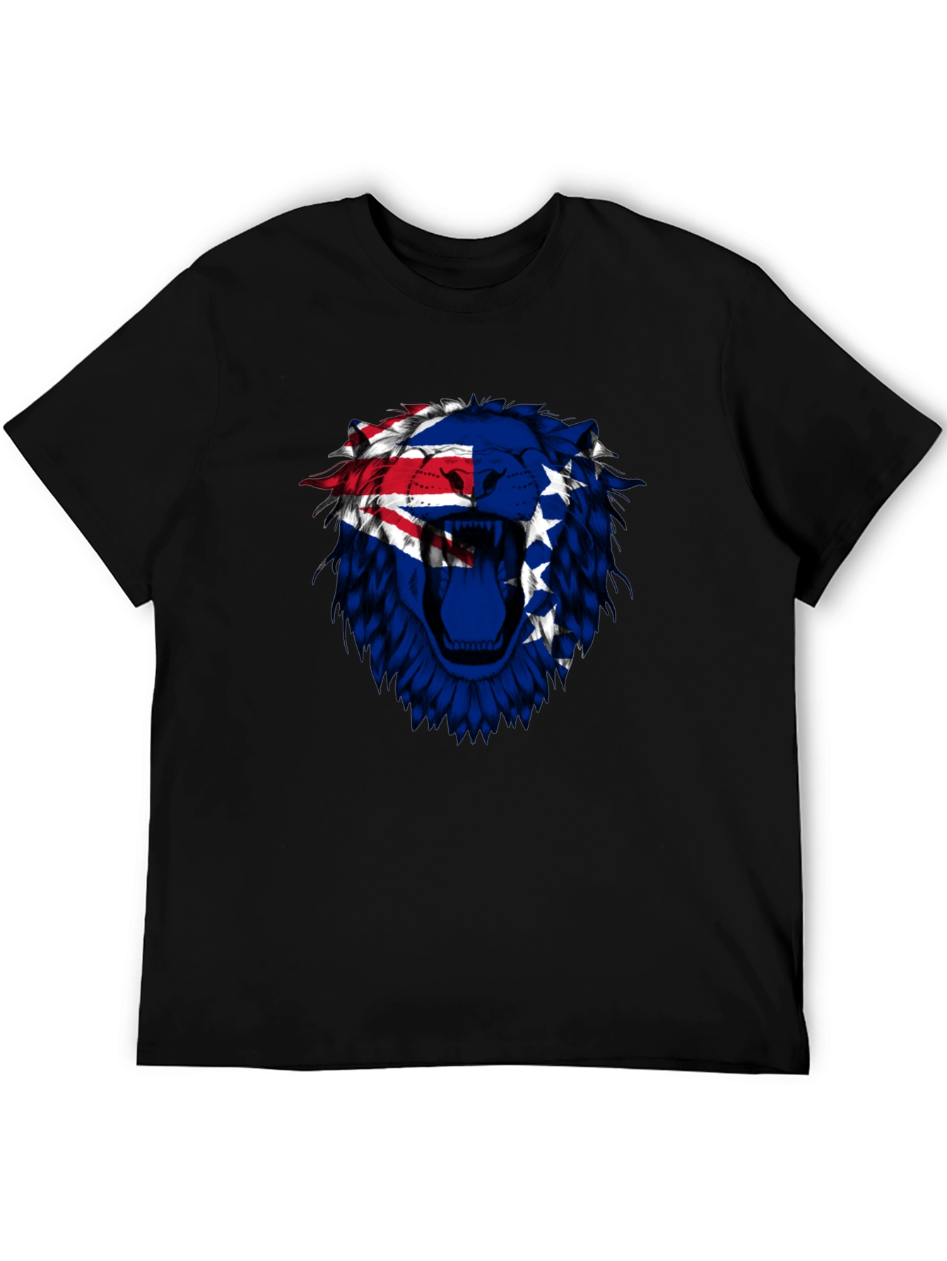 Cook Islands Lion Graphic Tee - Black