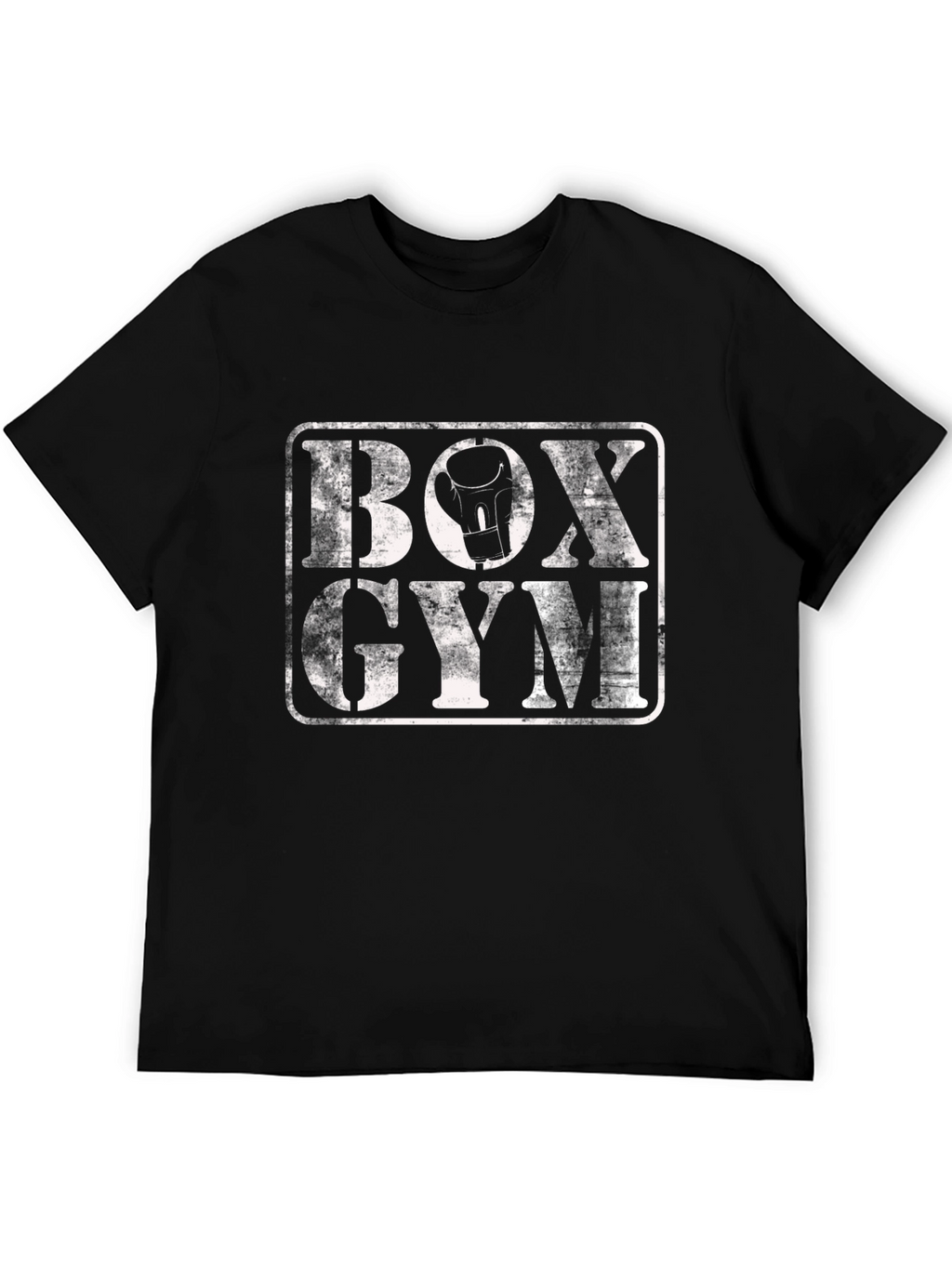 Box Gym Graphic Tee - Black Cotton T-Shirt