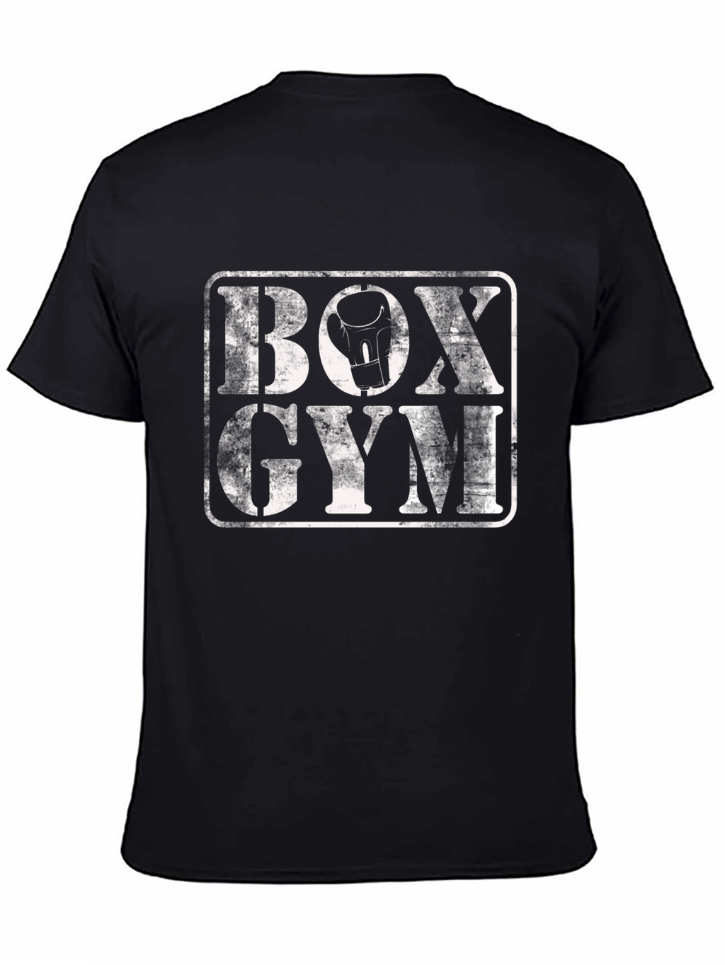 Box Gym Graphic Tee - Black Cotton T-Shirt