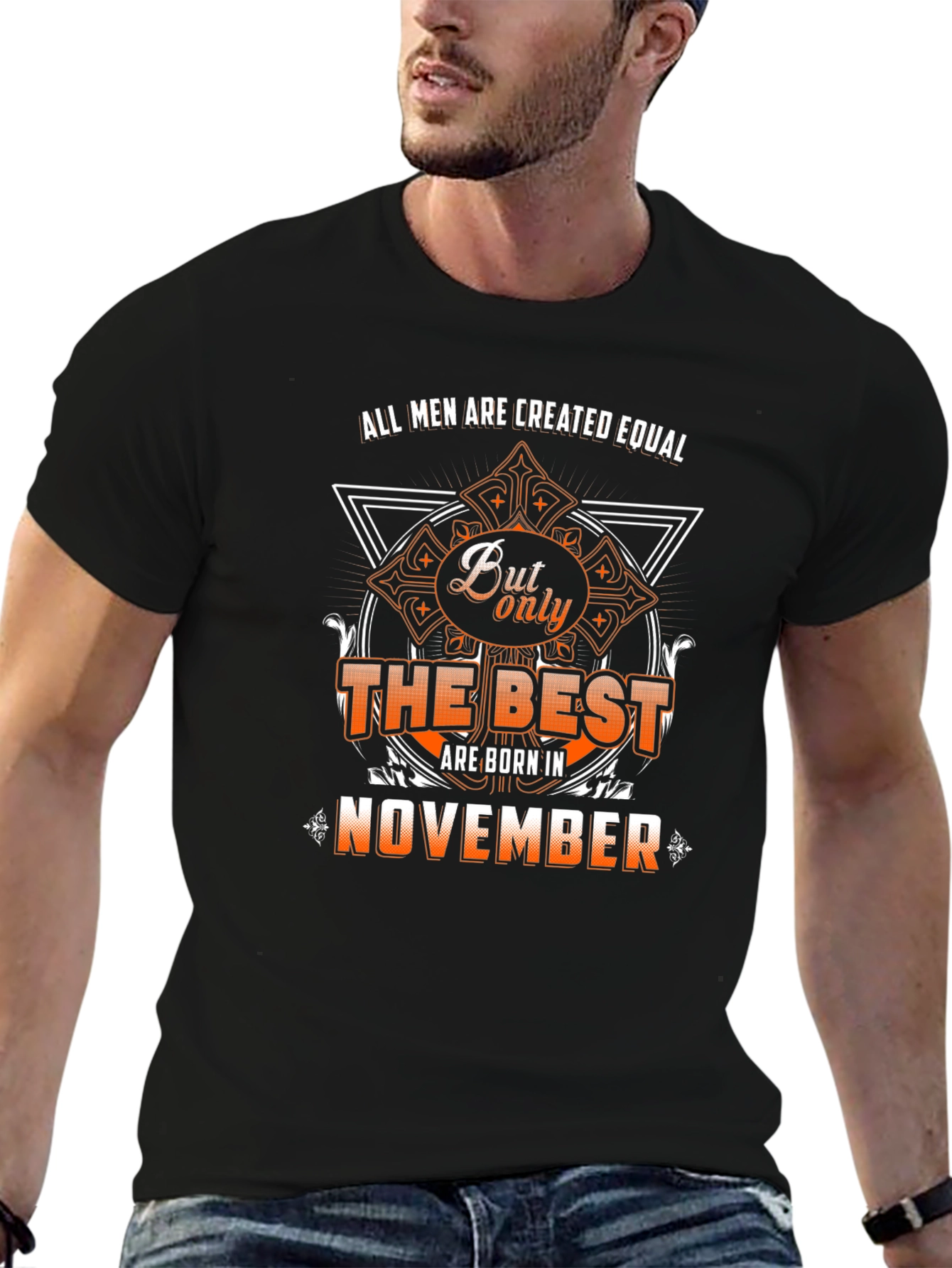Best Men Born in November Black T-Shirt