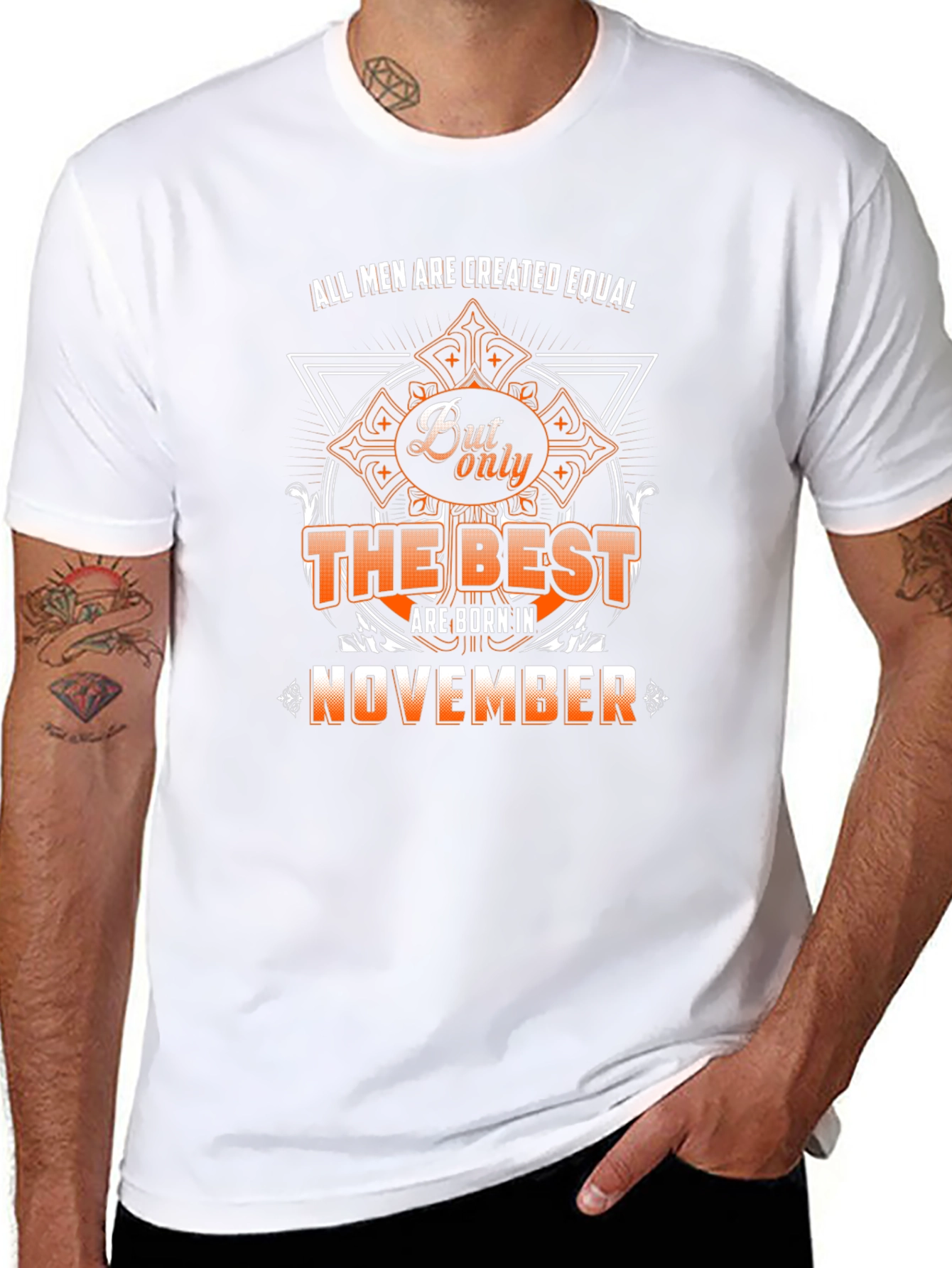 Best Men Born in November Black T-Shirt