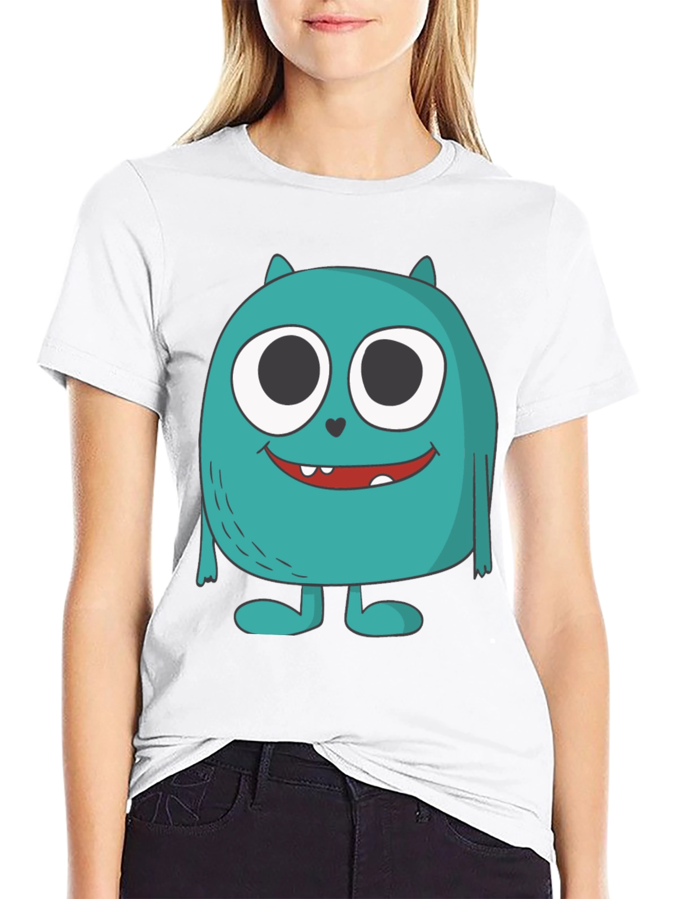 Monster Graphic Tee - Quirky & Fun Black T-Shirt