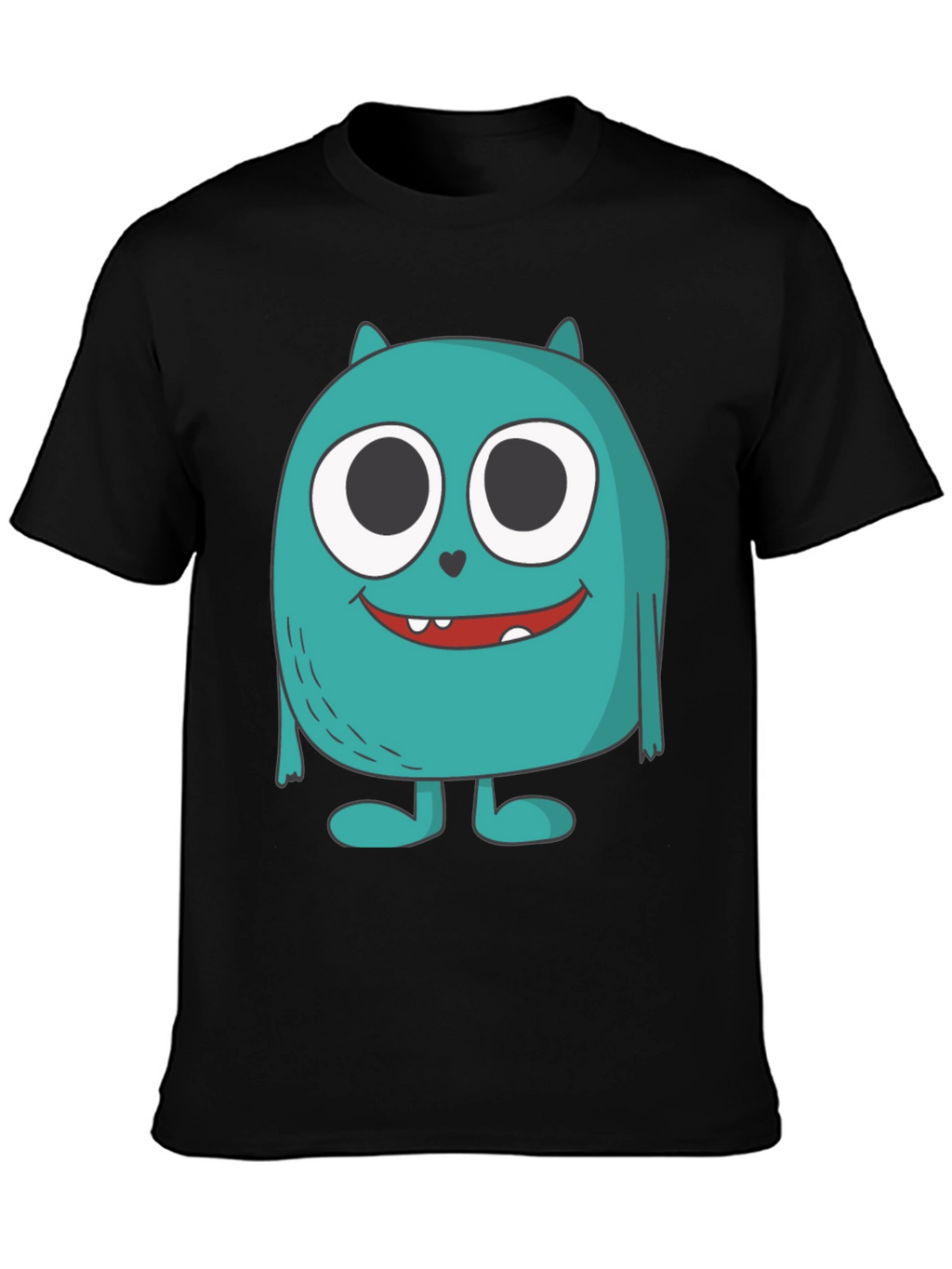 Monster Graphic Tee - Quirky & Fun Black T-Shirt