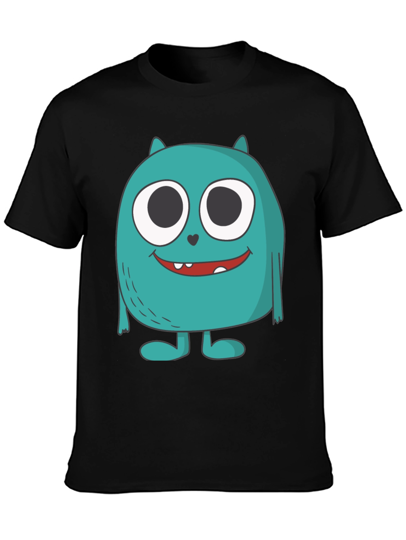 Monster Graphic Tee - Quirky & Fun Black T-Shirt
