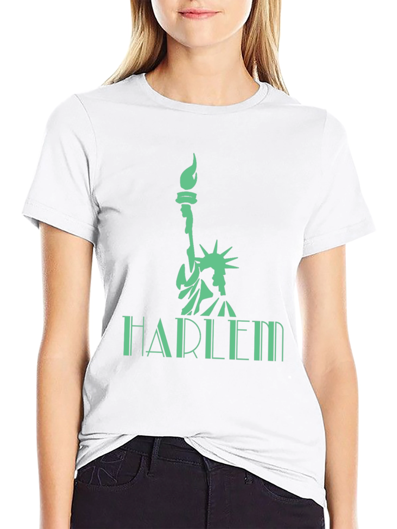Harlem Liberty Graphic Tee - Black