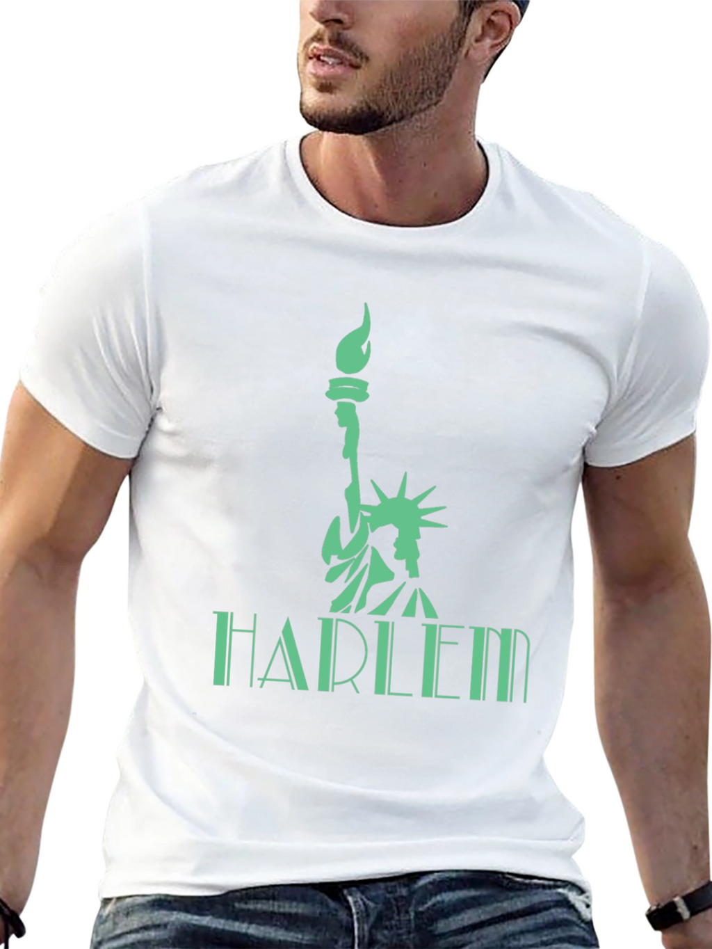 Harlem Liberty Graphic Tee - Black