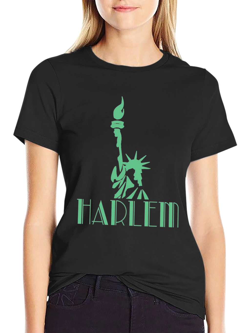 Harlem Liberty Graphic Tee - Black