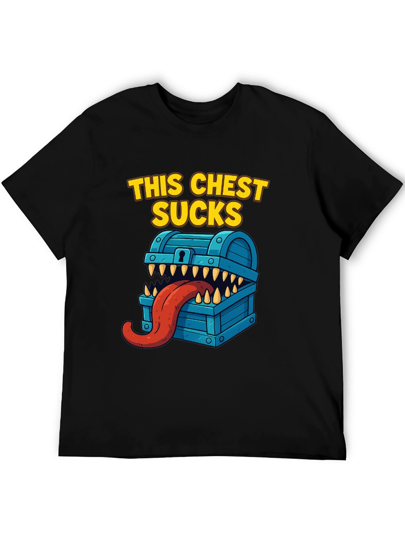 This Chest Sucks Black Graphic T-Shirt