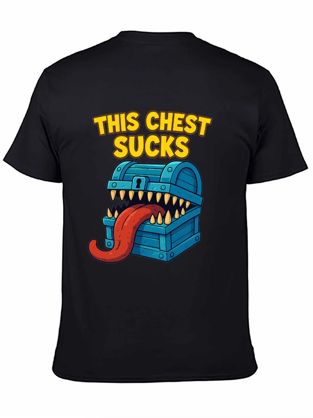 This Chest Sucks Black Graphic T-Shirt