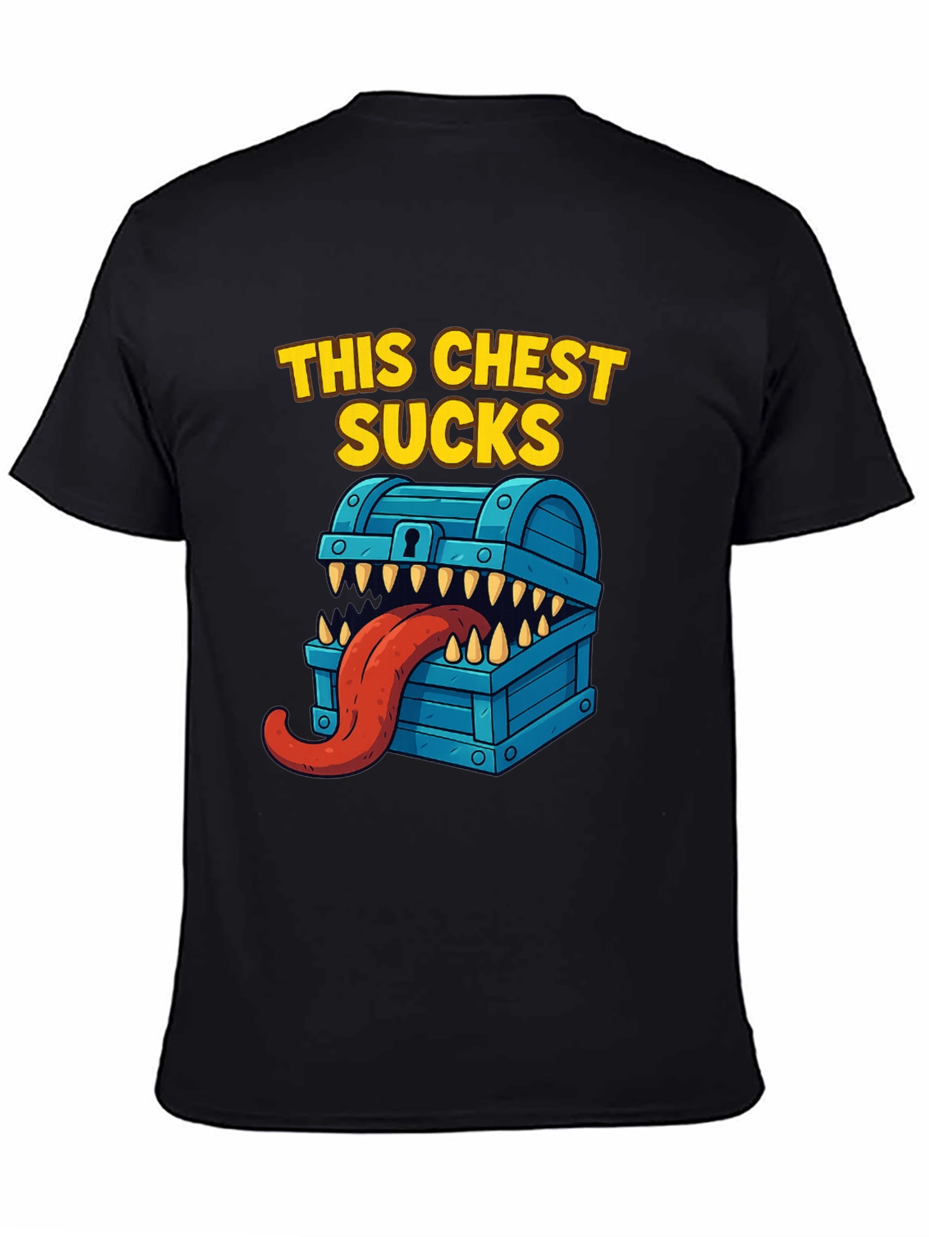 This Chest Sucks Black Graphic T-Shirt