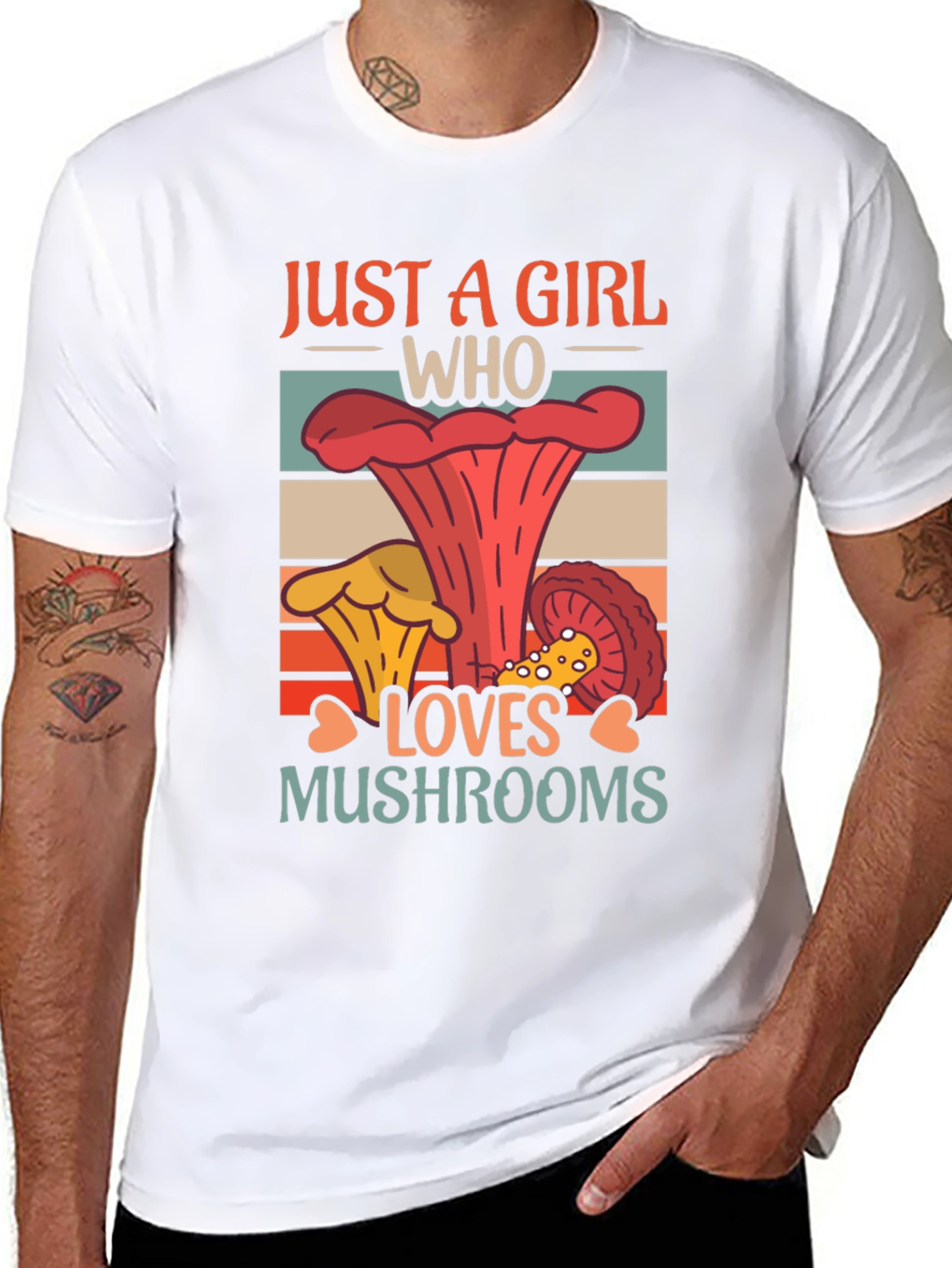 Just a Girl Who Loves Mushrooms Graphic Tee
