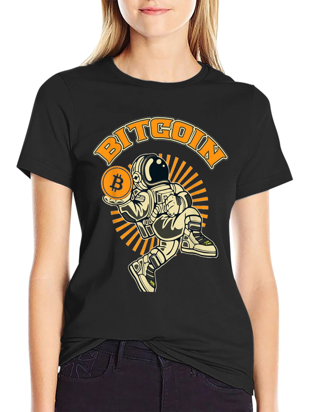 Bitcoin Astronaut T-Shirt - Crypto Fashion