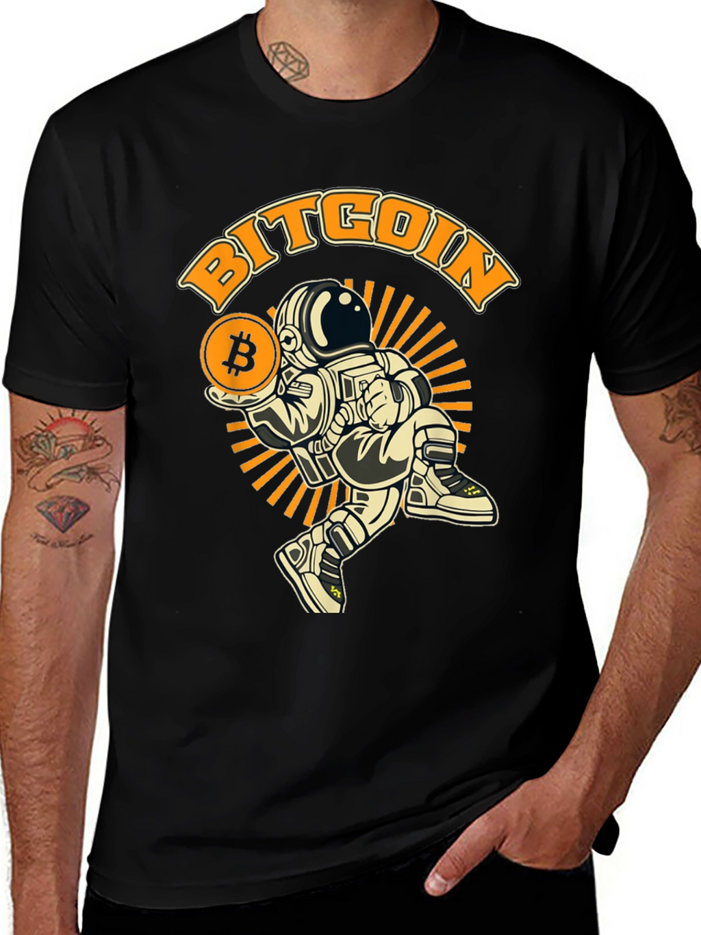 Bitcoin Astronaut T-Shirt - Crypto Fashion