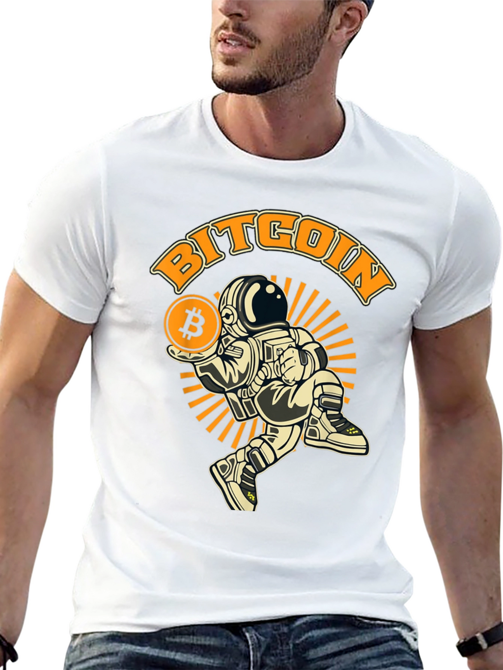 Bitcoin Astronaut T-Shirt - Crypto Fashion