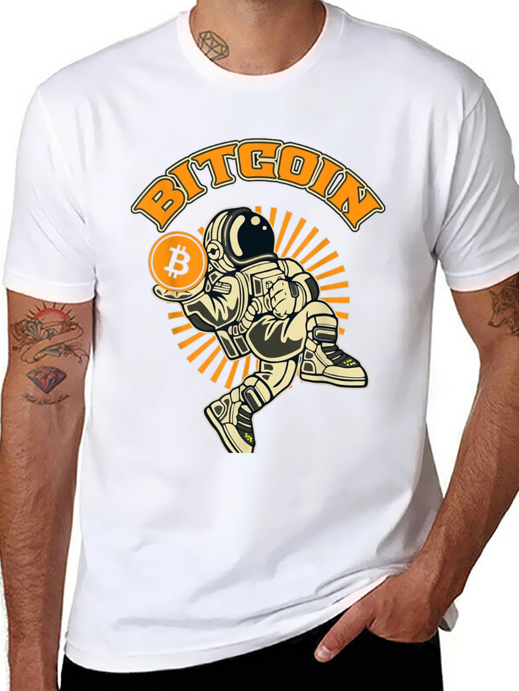Bitcoin Astronaut T-Shirt - Crypto Fashion
