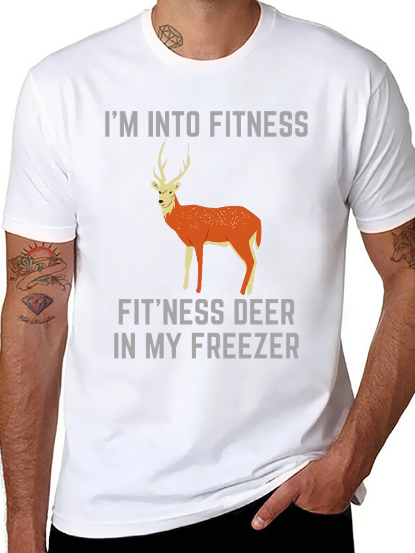 Im Into Fitness Fitness Deer T-Shirt