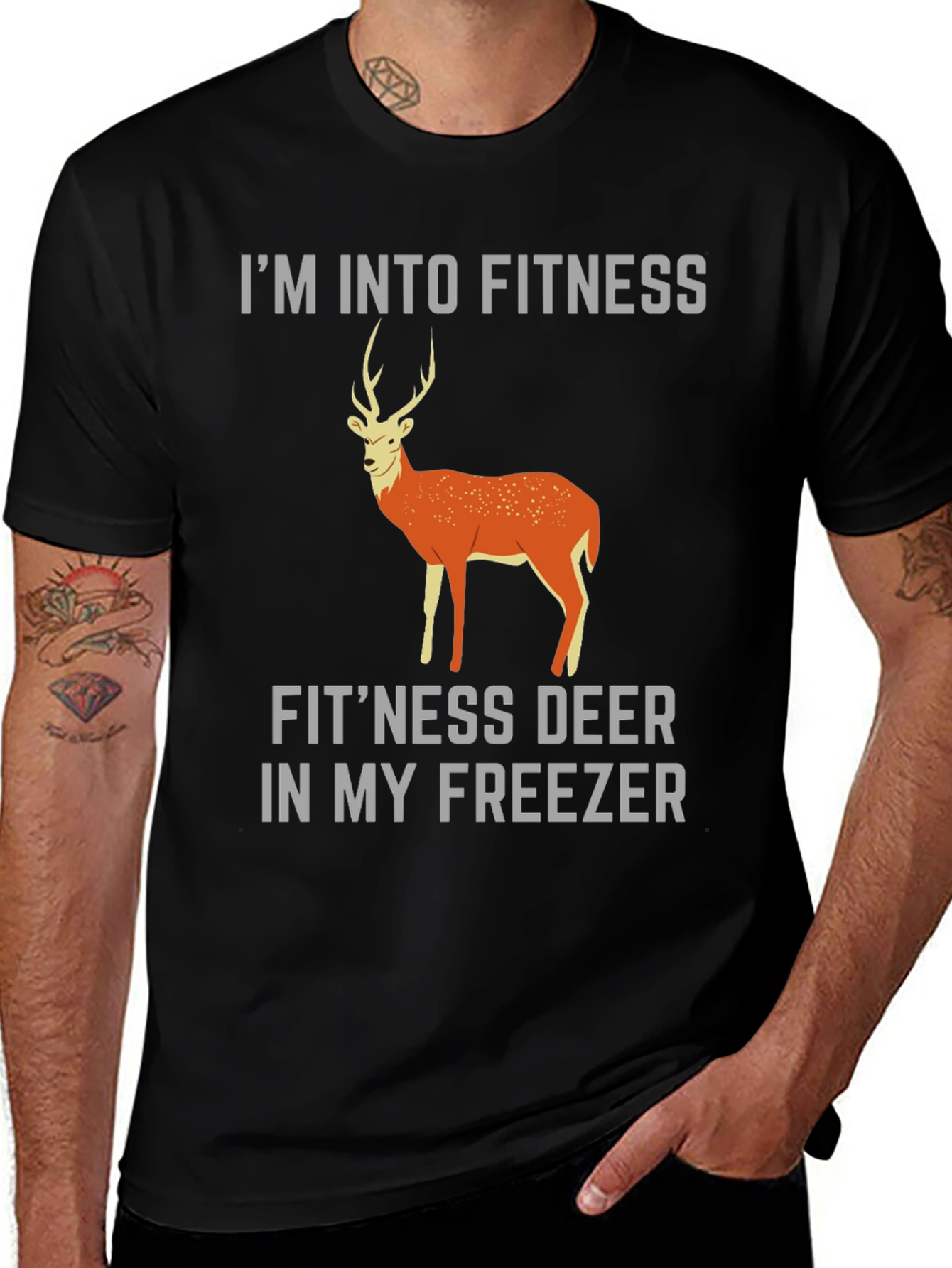 Im Into Fitness Fitness Deer T-Shirt