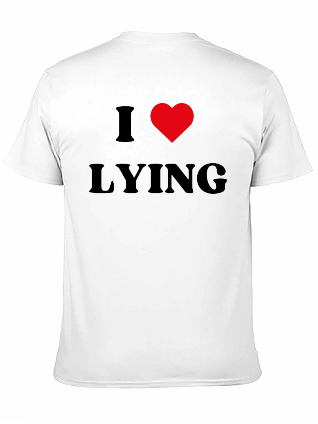 I Heart Lying Graphic Tee - Black Casual T-Shirt