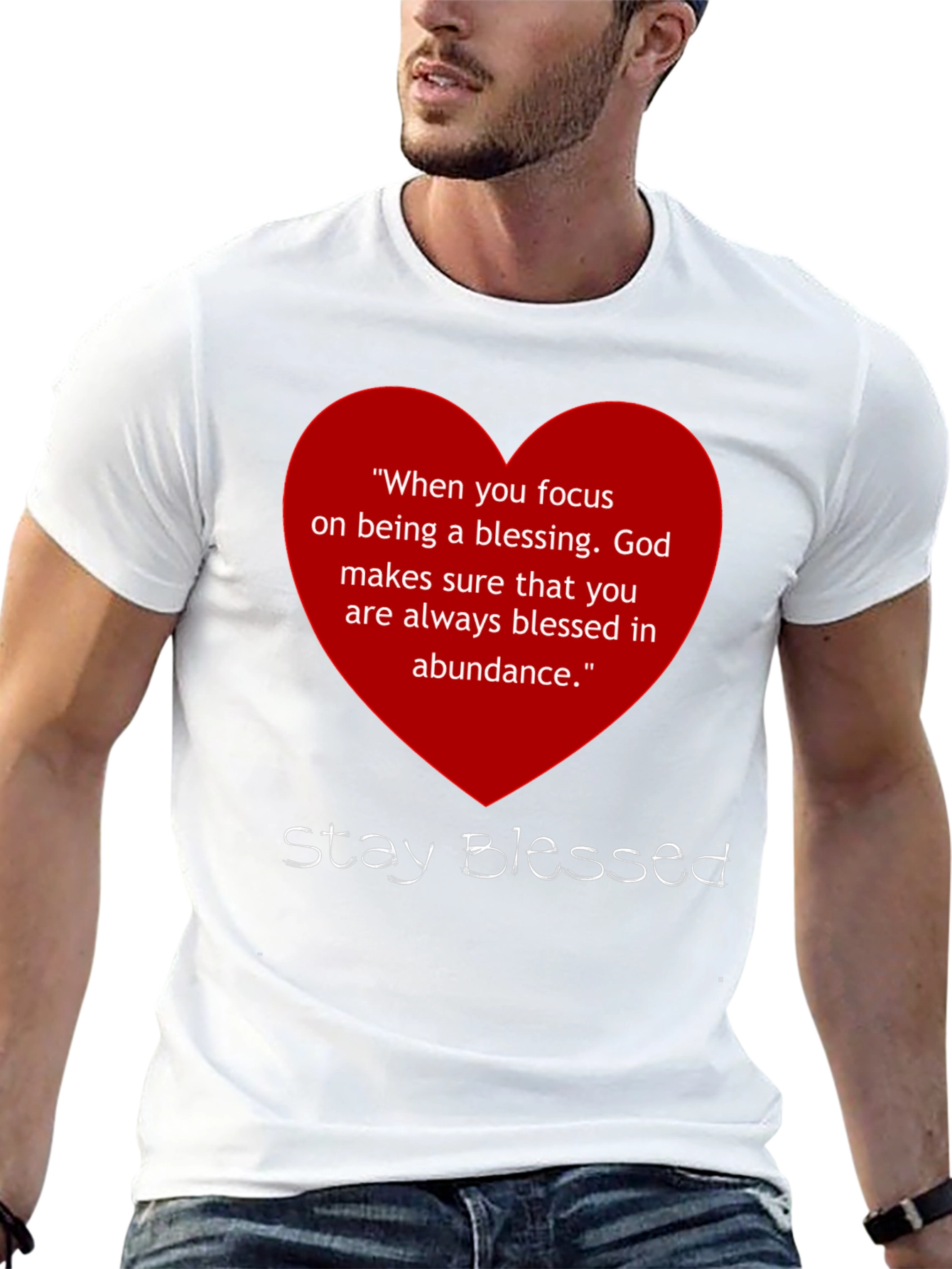 Stay Blessed Graphic T-Shirt - Inspirational Message