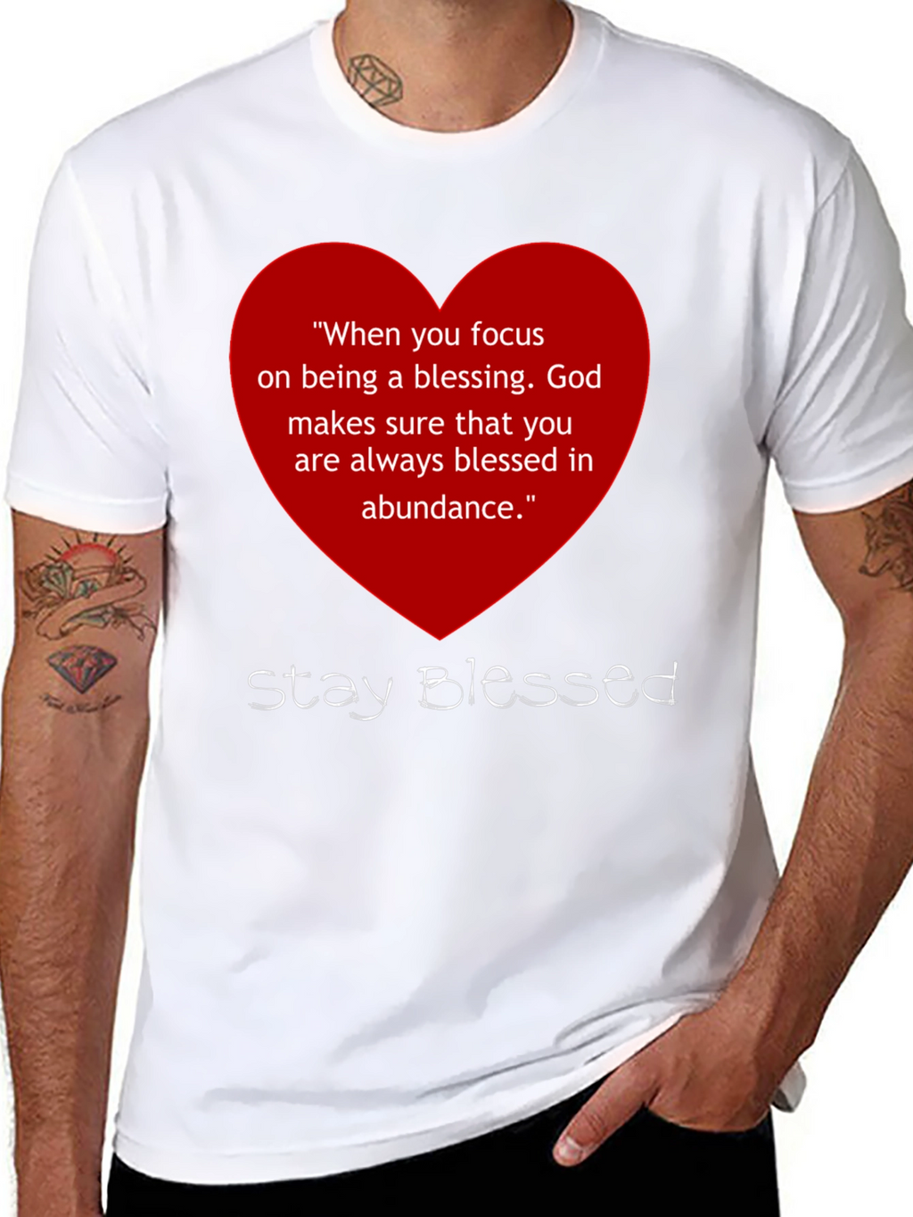 Stay Blessed Graphic T-Shirt - Inspirational Message
